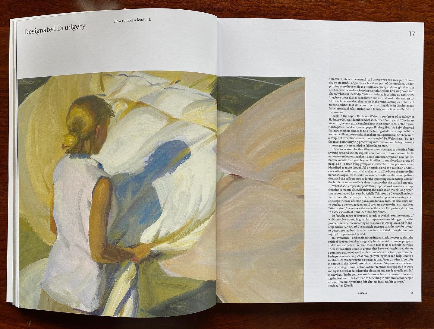 It&rsquo;s always great to see your artwork printed on the pages of a magazine.  Latest issue of KINFOLK - issue 36
&ldquo;In the Light of Wind&rdquo;
.
.
.
#fineart #pleinair #oilpainting #classicalimpressionism #laundry #kinfolk