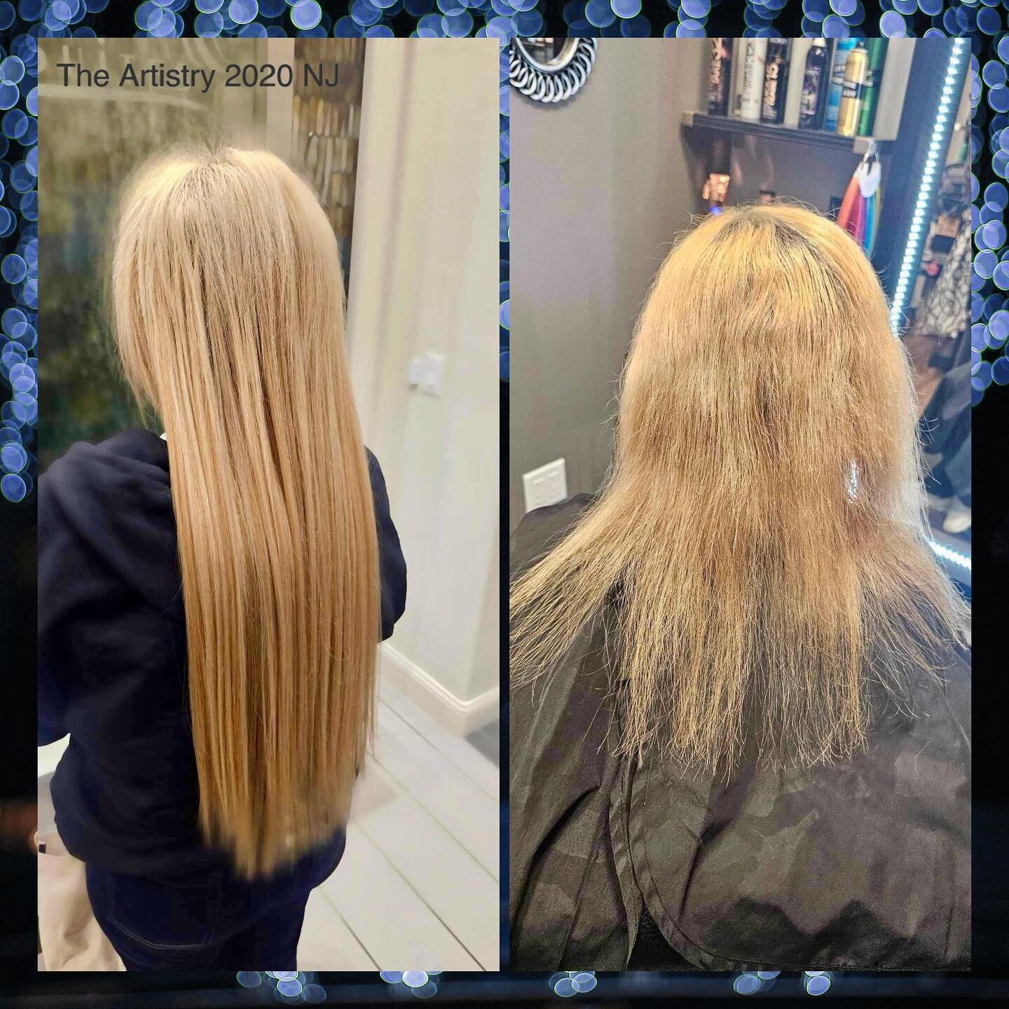 🚨This makeover is truly a JAW DROPPER 🚨Michelle&rsquo;s new client Colleen went to another salon 😢 who severely damaged her hair. 😩 Michelle began the process by removing Colleen&rsquo;s old extensions (not properly installed and too heavy for he
