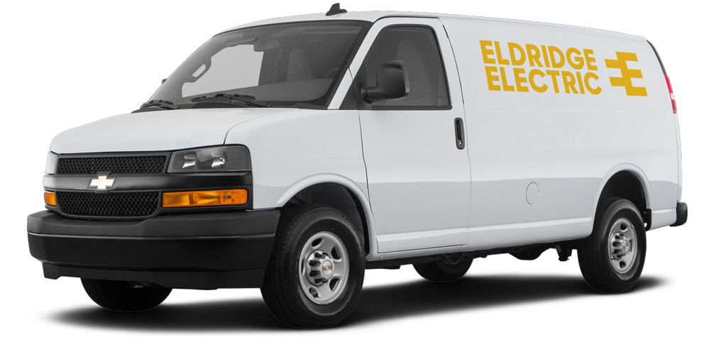 Eldridge Electric service van with company logo in Brockville Ontario