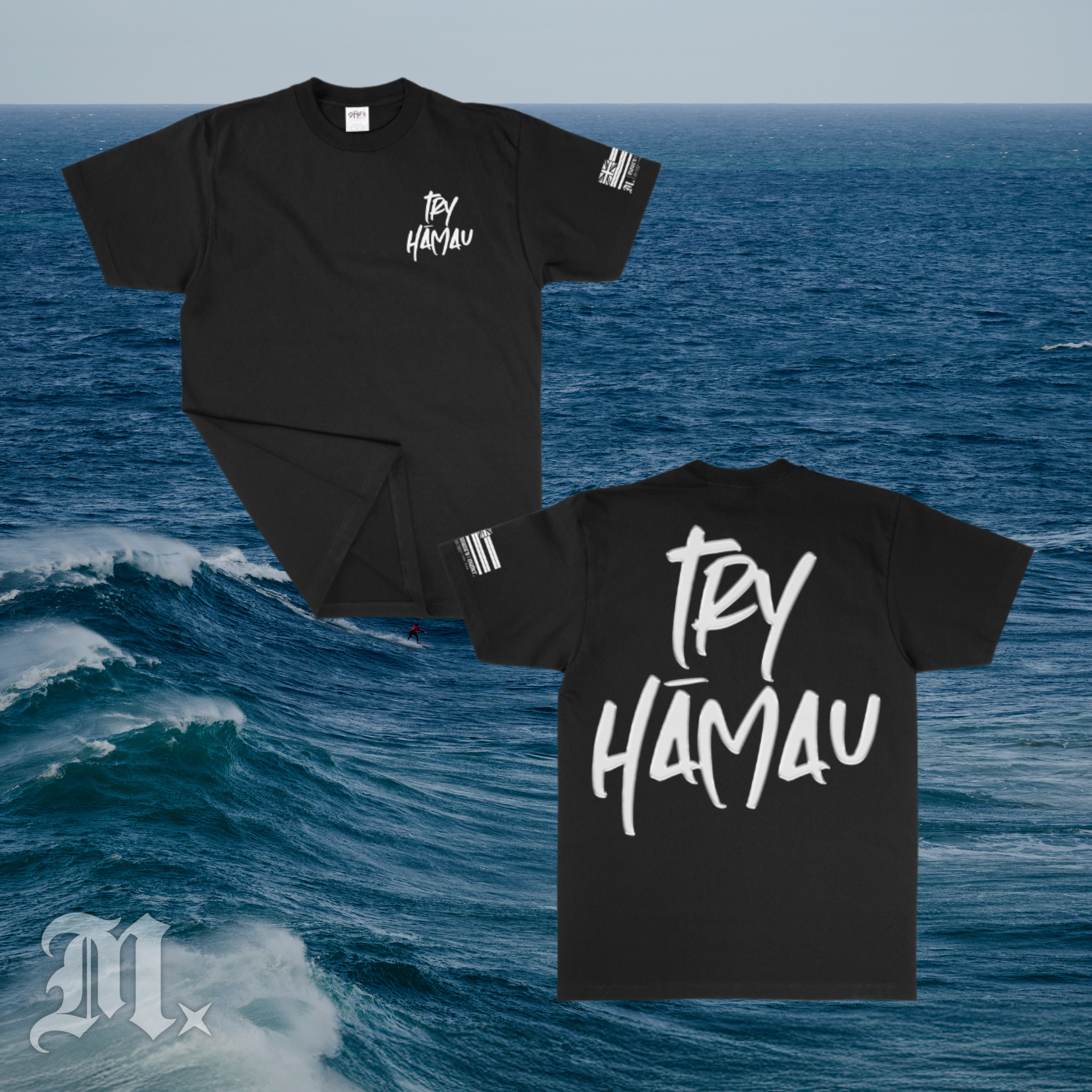 TRY HĀMAU T-SHIRT [black]
