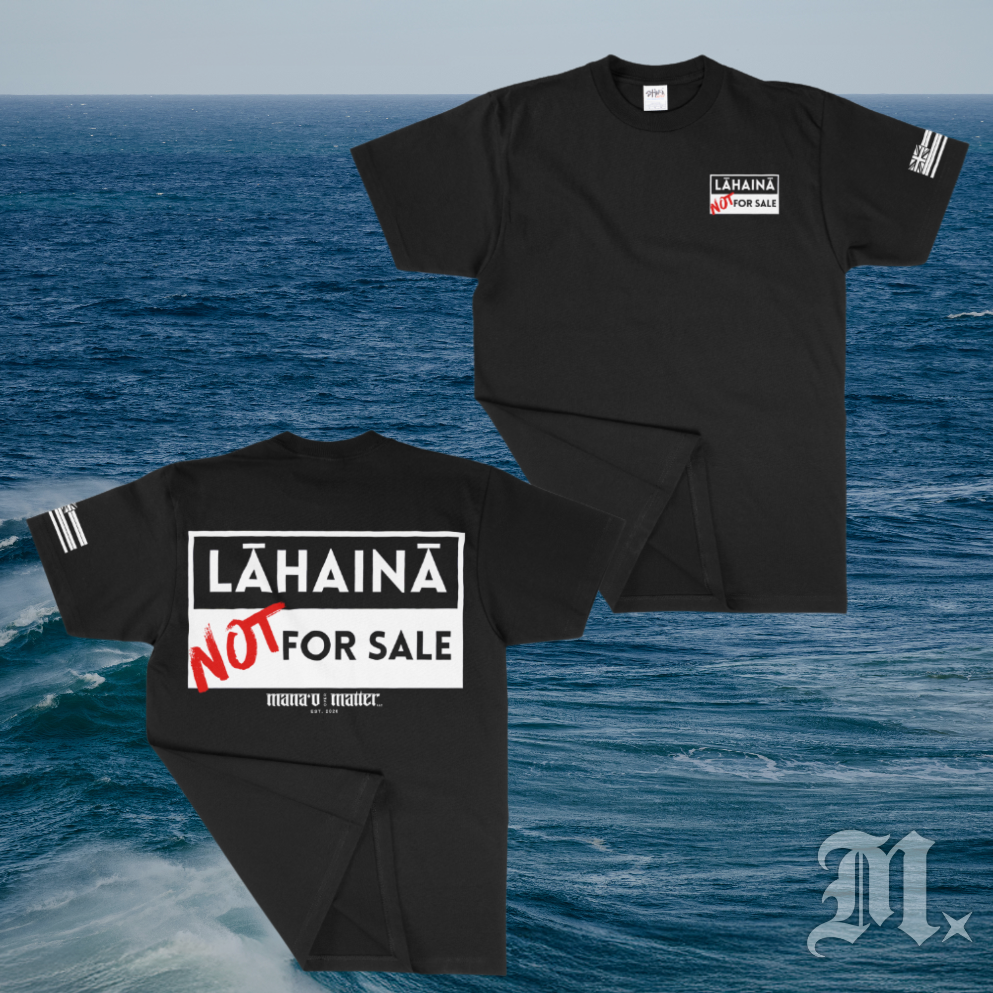 LĀHAINĀ NOT FOR SALE T-SHIRT [black]
