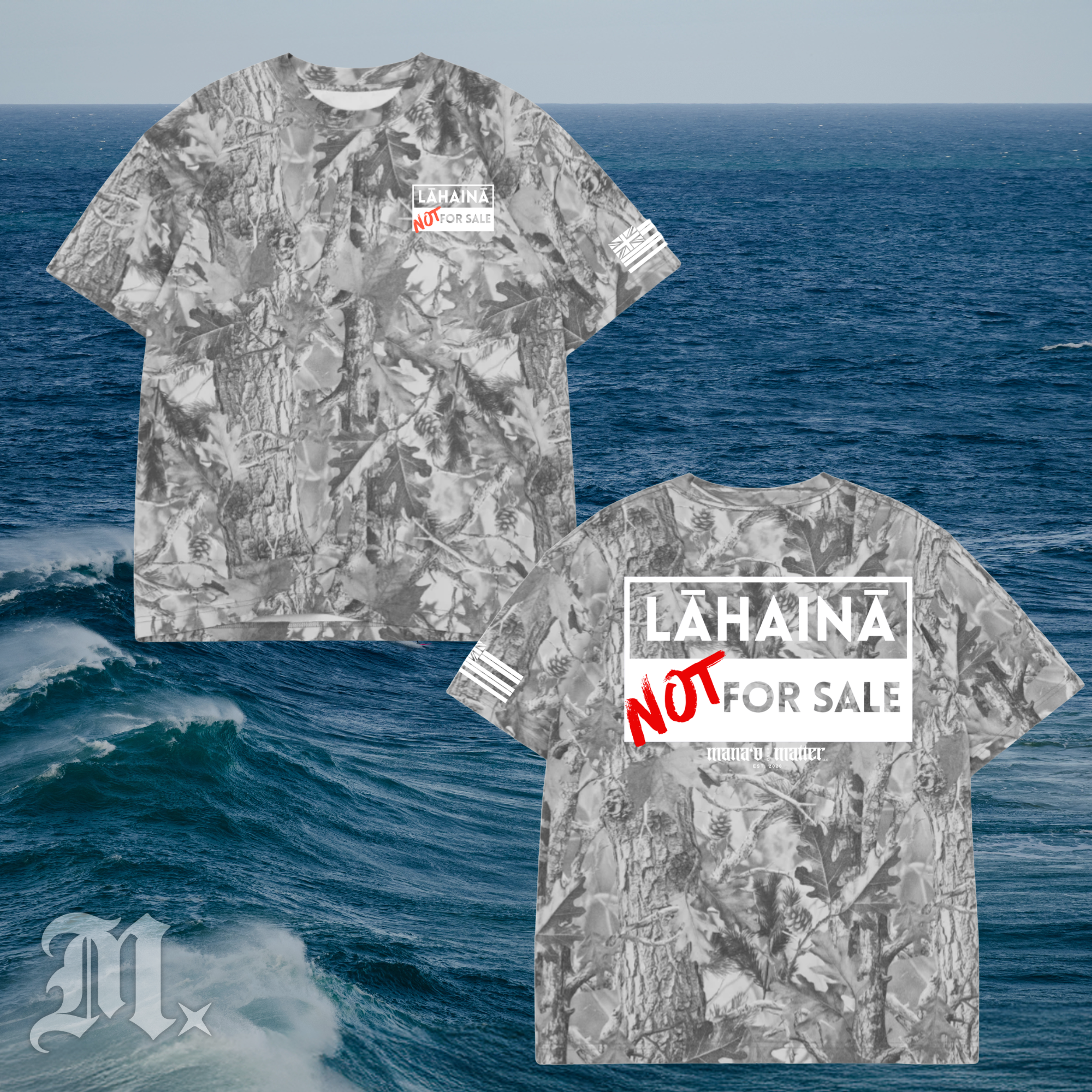 LĀHAINĀ NOT FOR SALE T-SHIRT [camo]