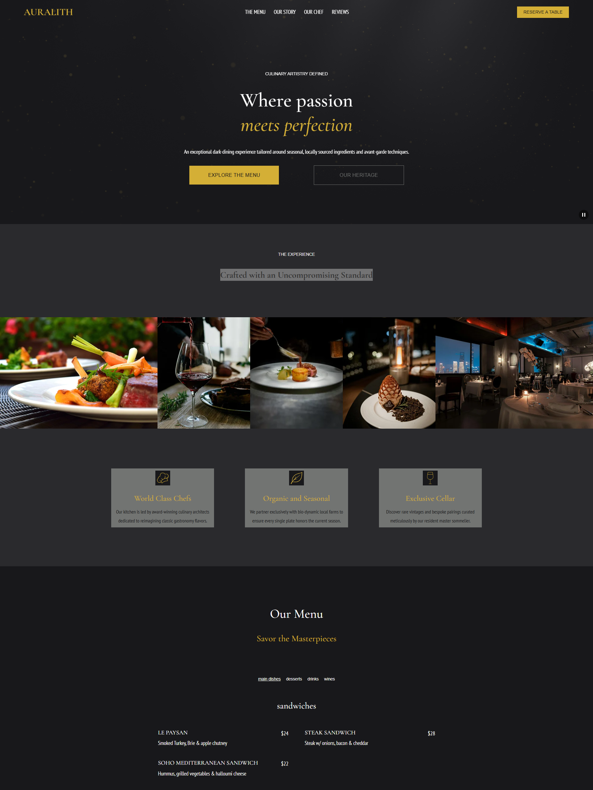 Auralith Template for Squarespace 7.1 Fluid Engine