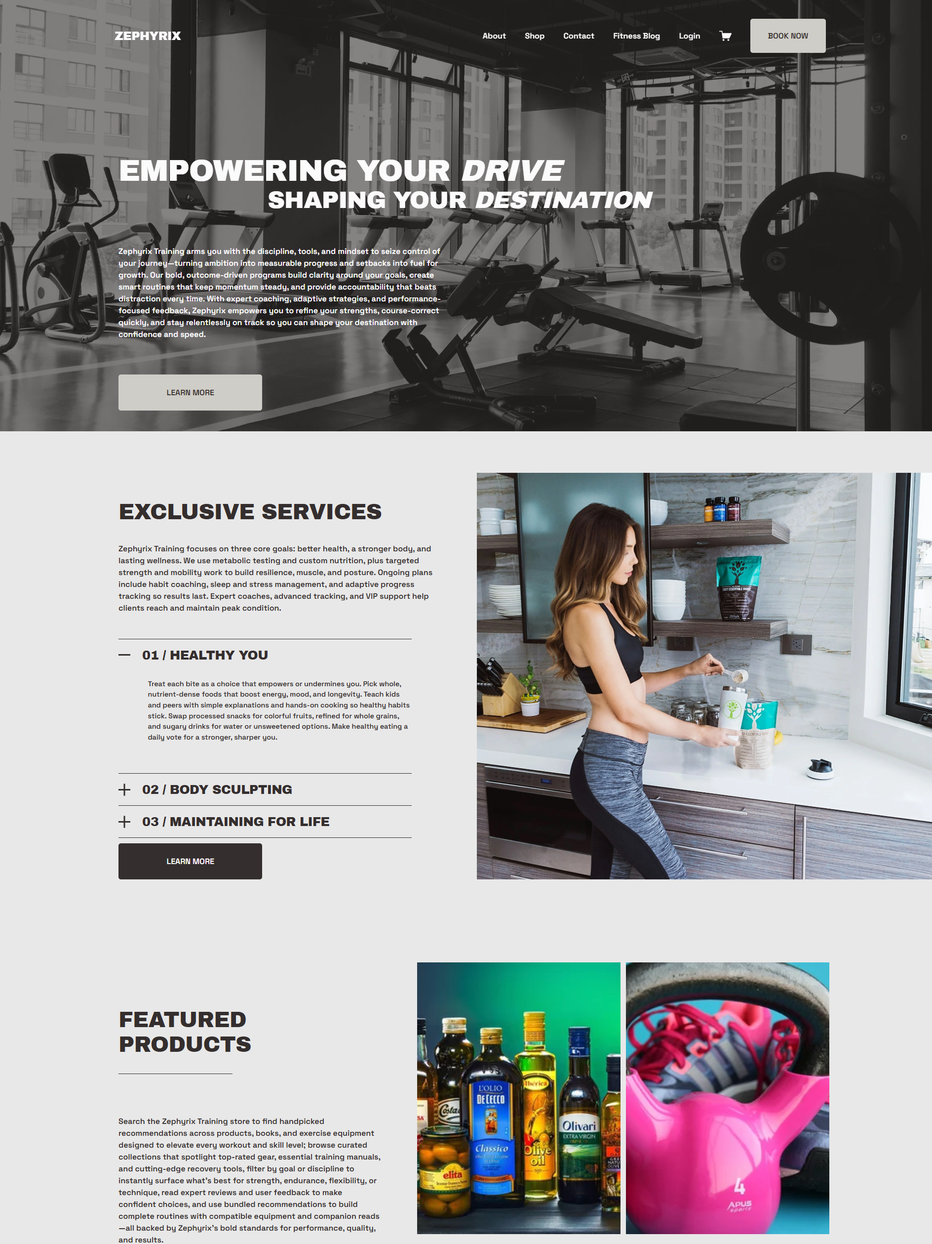 Zephyrix Template for Squarespace 7.1 Fluid Engine