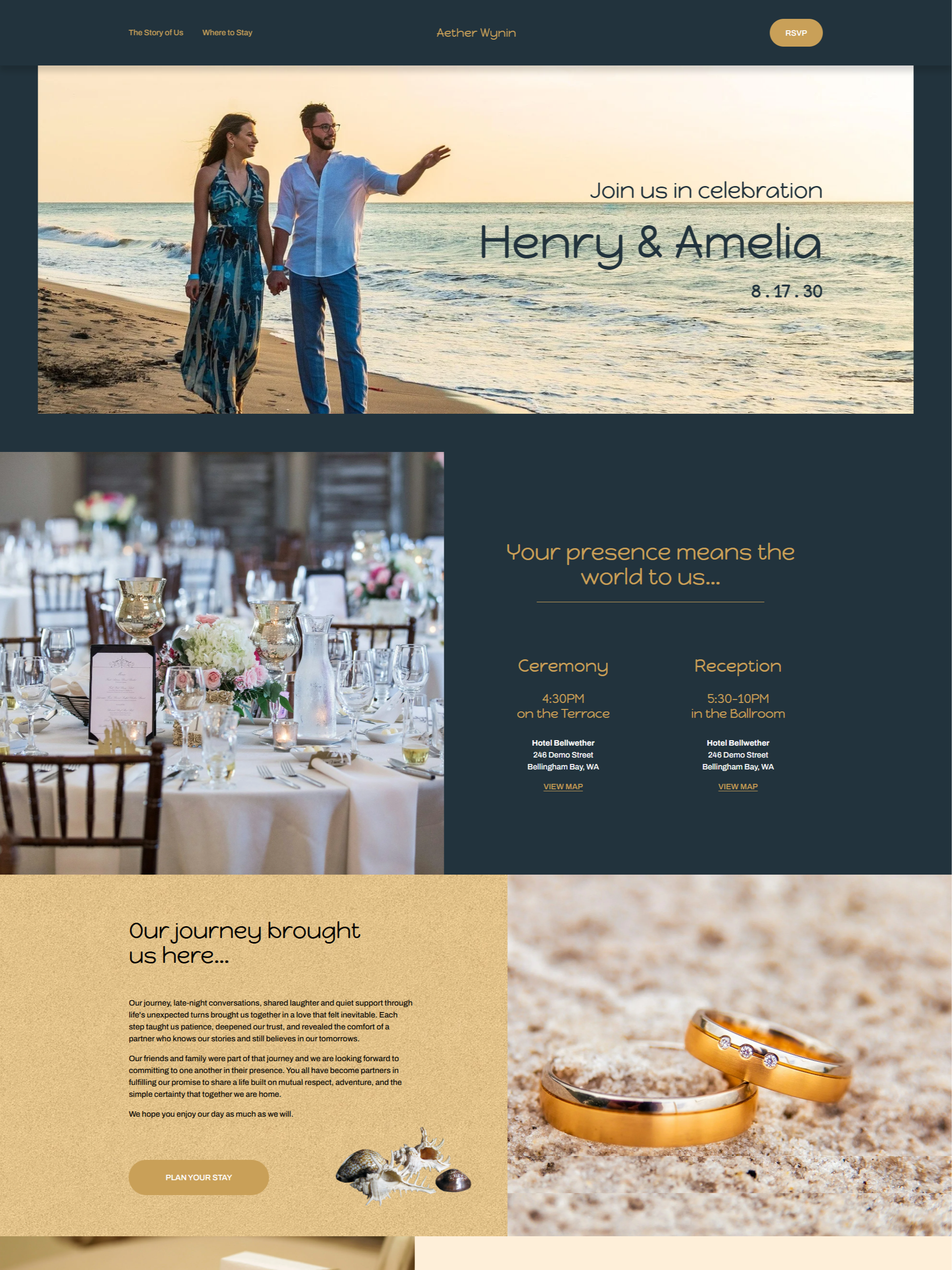 Aether Wynin Template for Squarespace 7.1 Fluid Engine