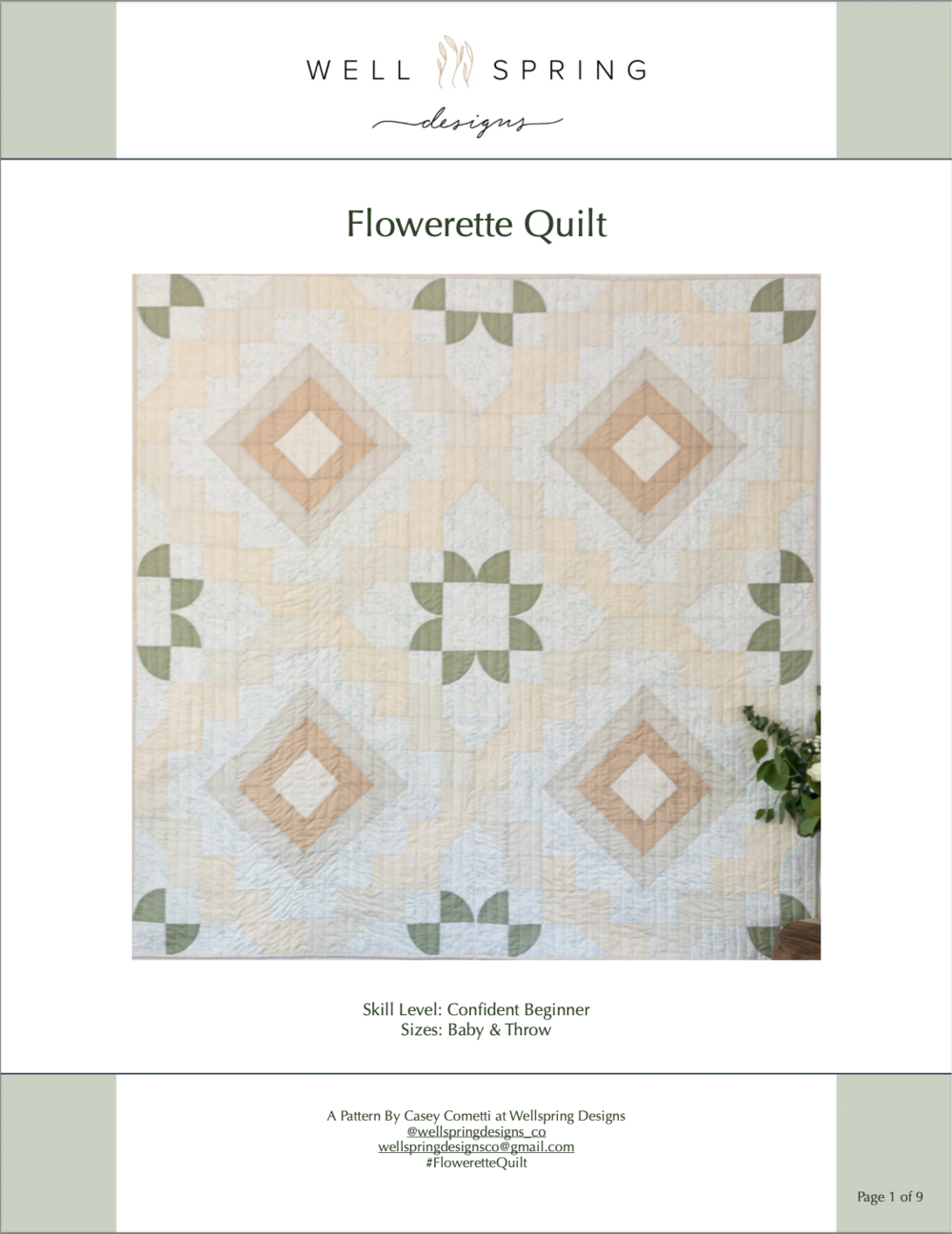 Miss Direction Quilt Pattern- A modern, beginner-friendly quilt design —  Wellspring Designs Quilting