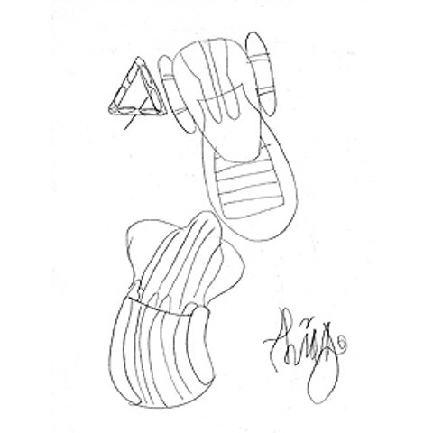 Bags, 1998. Pencil on Paper.