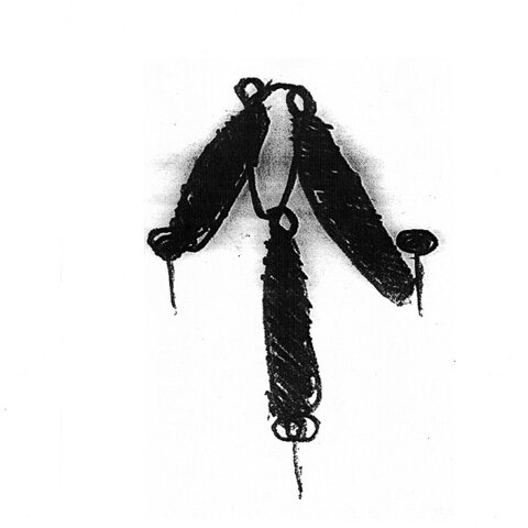Anchor II, 1996. Charcoal on Paper.