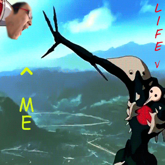 This famous scene is from Neo Genesis Evangelion, and that unfortunate missile is me.