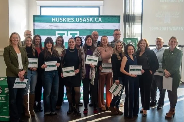 So honoured to be part of the Huskie Athletics legacy 🐾💚

Celebrating our 2000 and 2001 national championship teams while being inducted into the U of S Hall of Fame this weekend was incredibly special. 

Spent the weekend reconnecting after all th