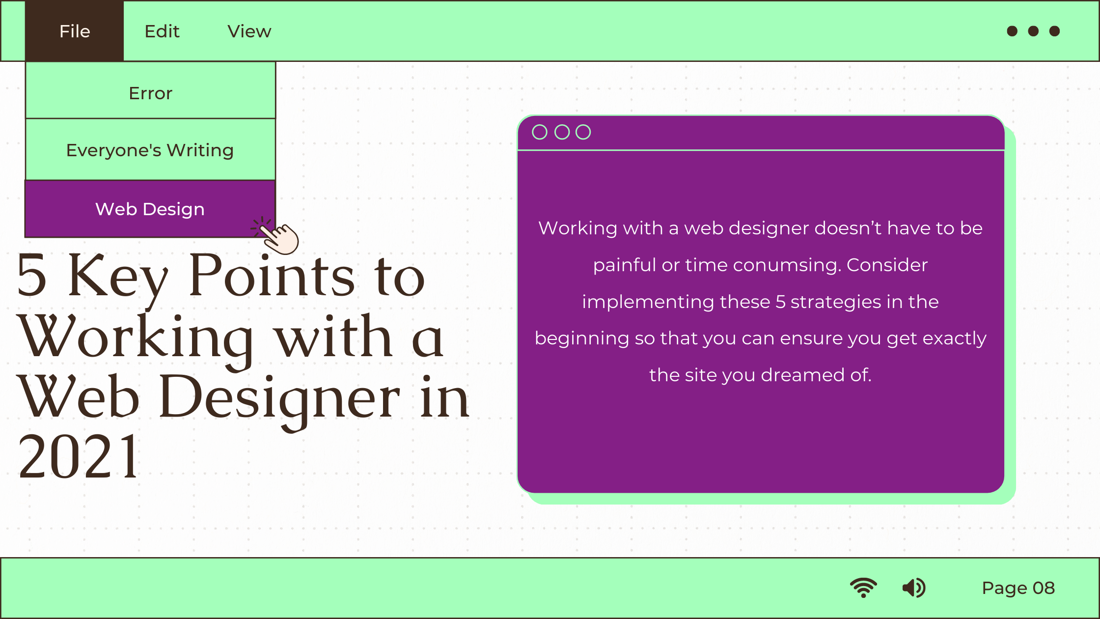 5 Key Points to Working with a Web Designer in 2021