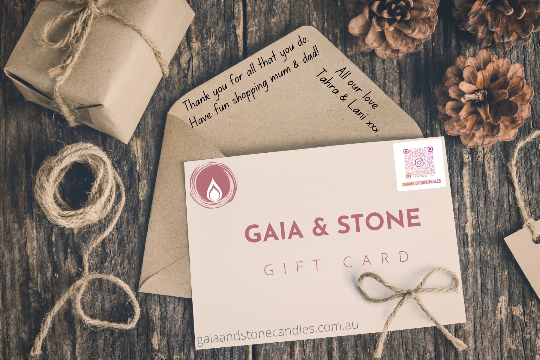 Gaia & Stone Candles Online Shopping Digital Gift card