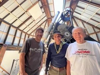 BHAS Members Rick Vanness; Richard Walker and Ron Dyvig in the dome