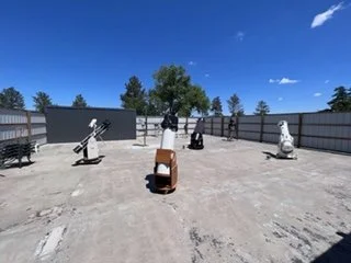 Some of the telescopes on the back Observing Deck