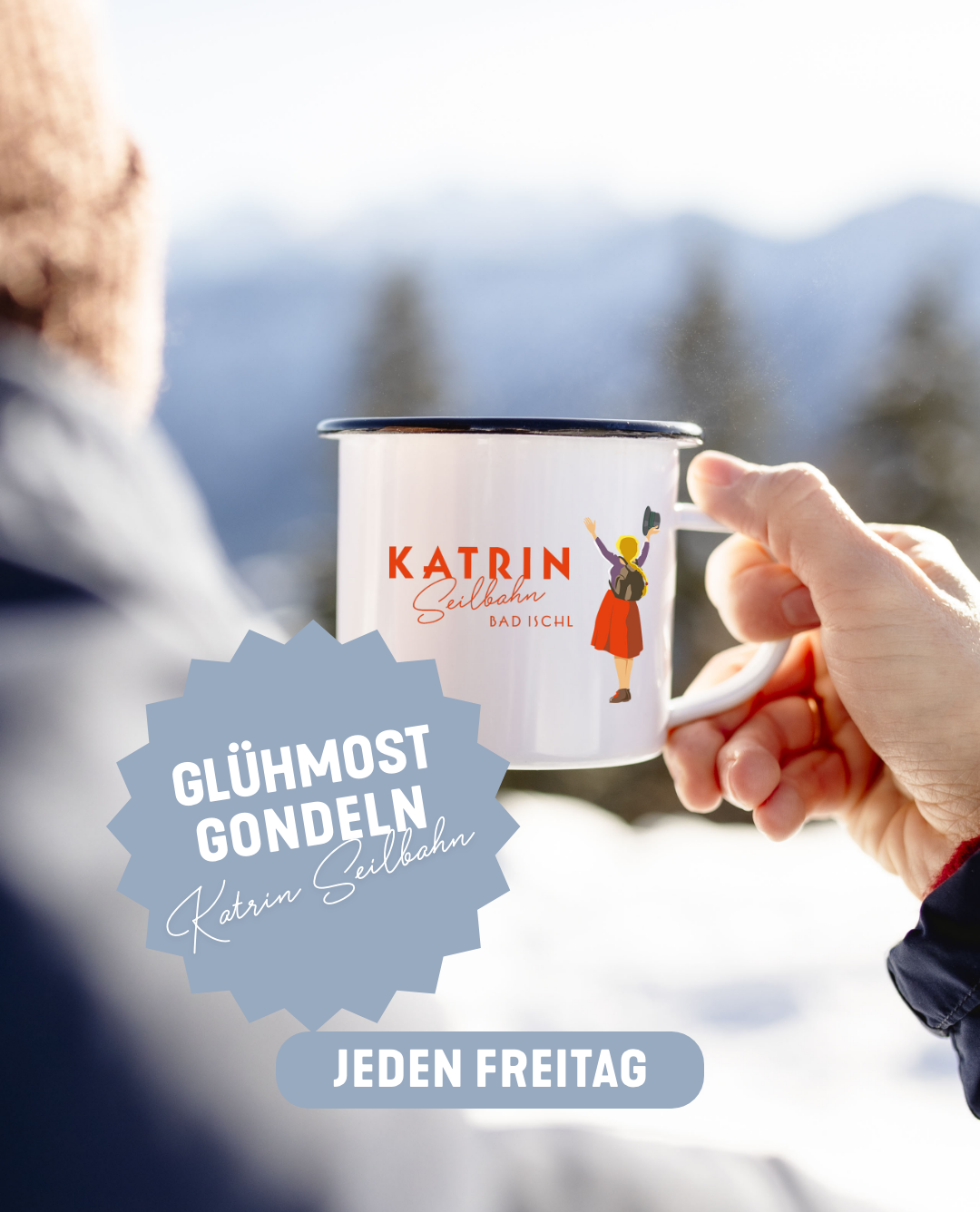 Glühwein Gondeln auf die Katrin – jeden Freitag bis zum Ende der Wintersaison ❄️