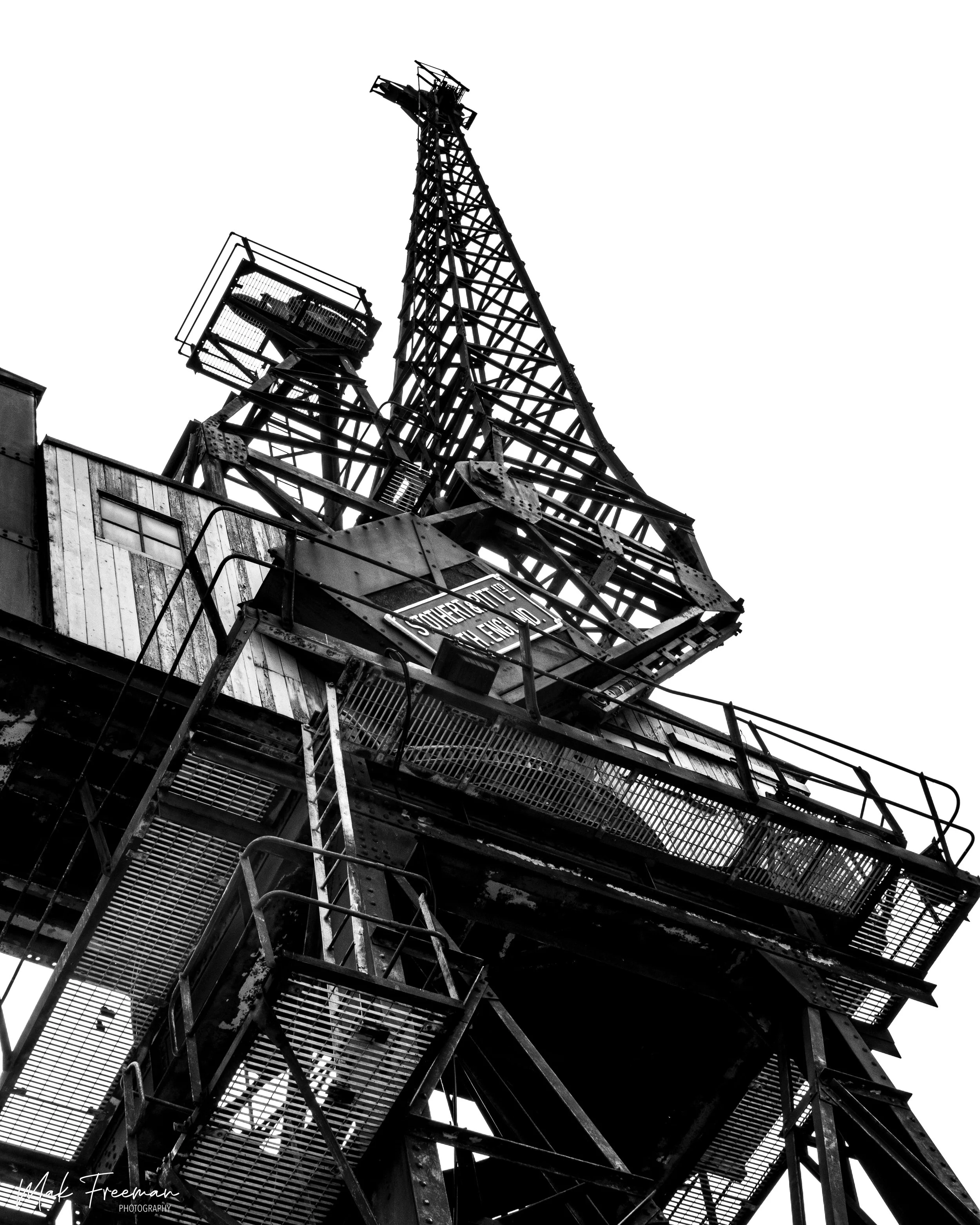 Industrial Elegance Black & White Wall Art