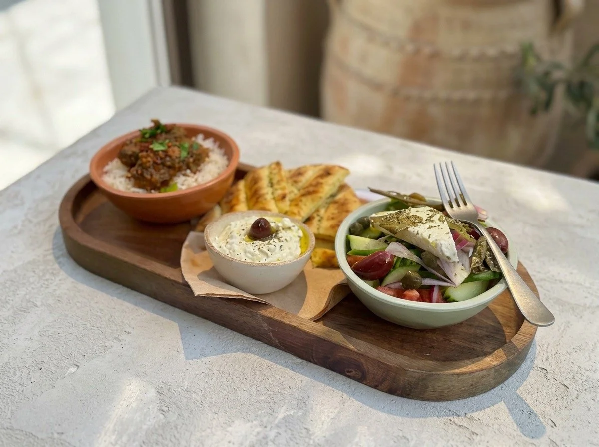 Oia 必吃希臘料理｜Karma 希臘餐廳「Taste of Greece」€19 經典套餐 Taste of Greece in Oia: A Must-Try Greek Set Menu at Karma Restaurant