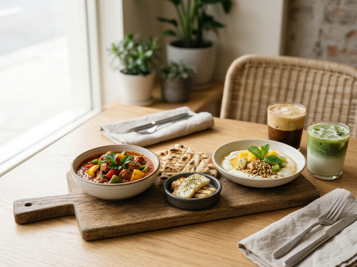 聖托里尼 Oia 早餐推薦｜€16 品嚐 Karma Greek Restaurant 希臘早餐套餐 Start Your Santorini Morning the Greek Way at Karma Greek Restaurant