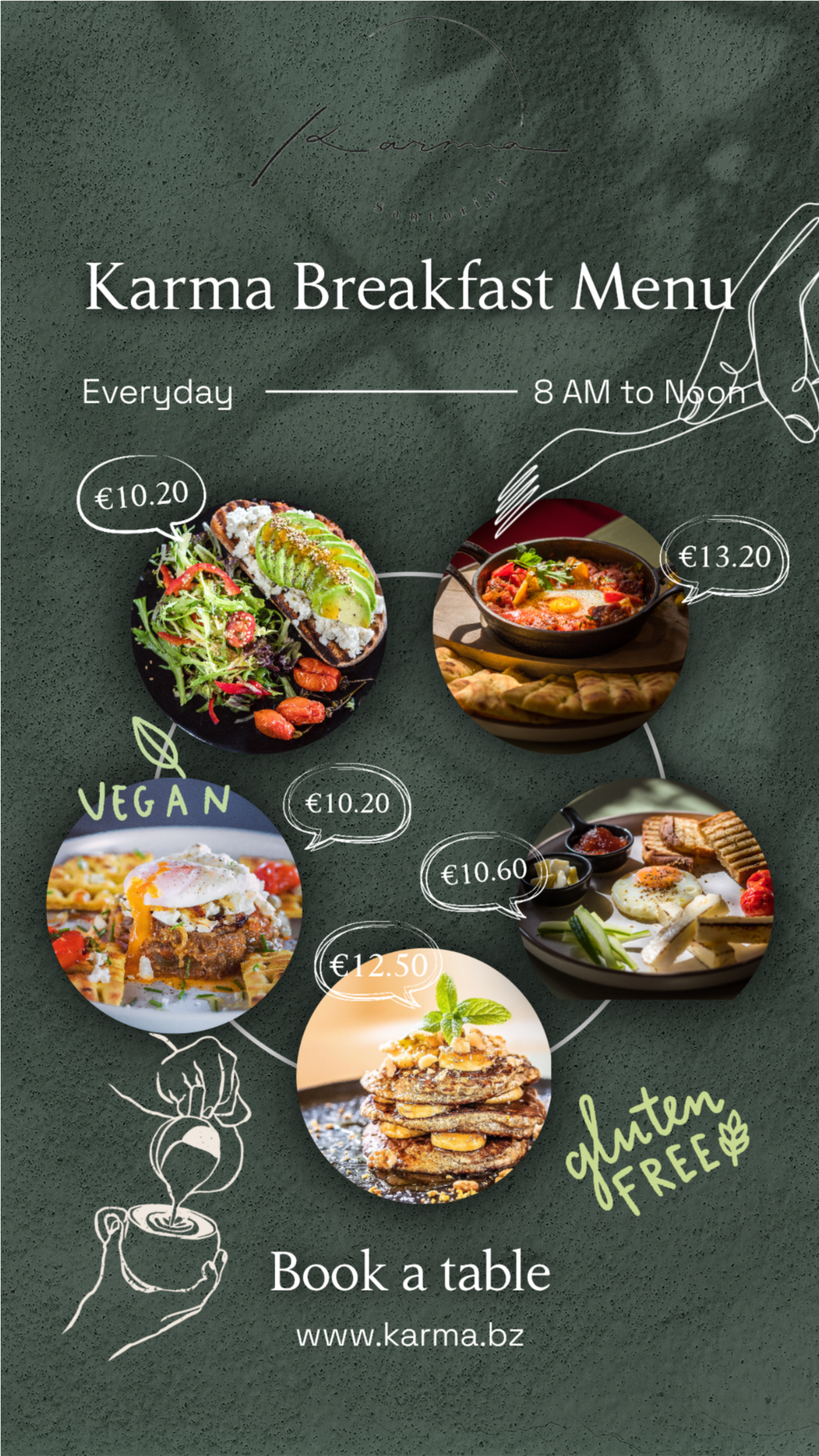 Karma is a charming Greek restaurant in Oia serving freshly prepared dishes inspired by traditional Santorini cuisine. It is an inviting choice for breakfast, lunch, or a romantic dinner.