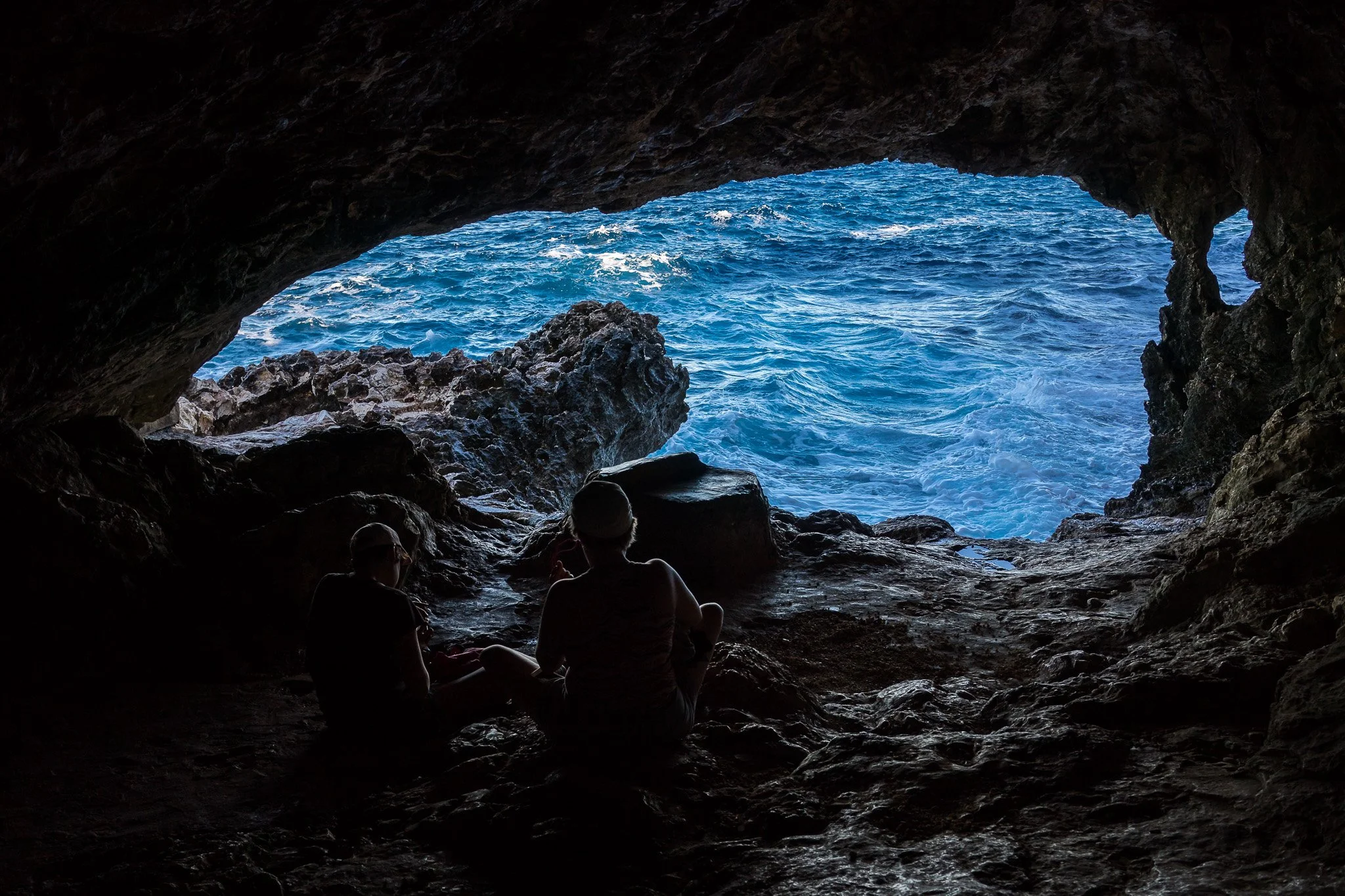 Approaching sea caves by boat along the Ayia Napa coastline — coastal cave entry views perfect for marine and adventure photography.