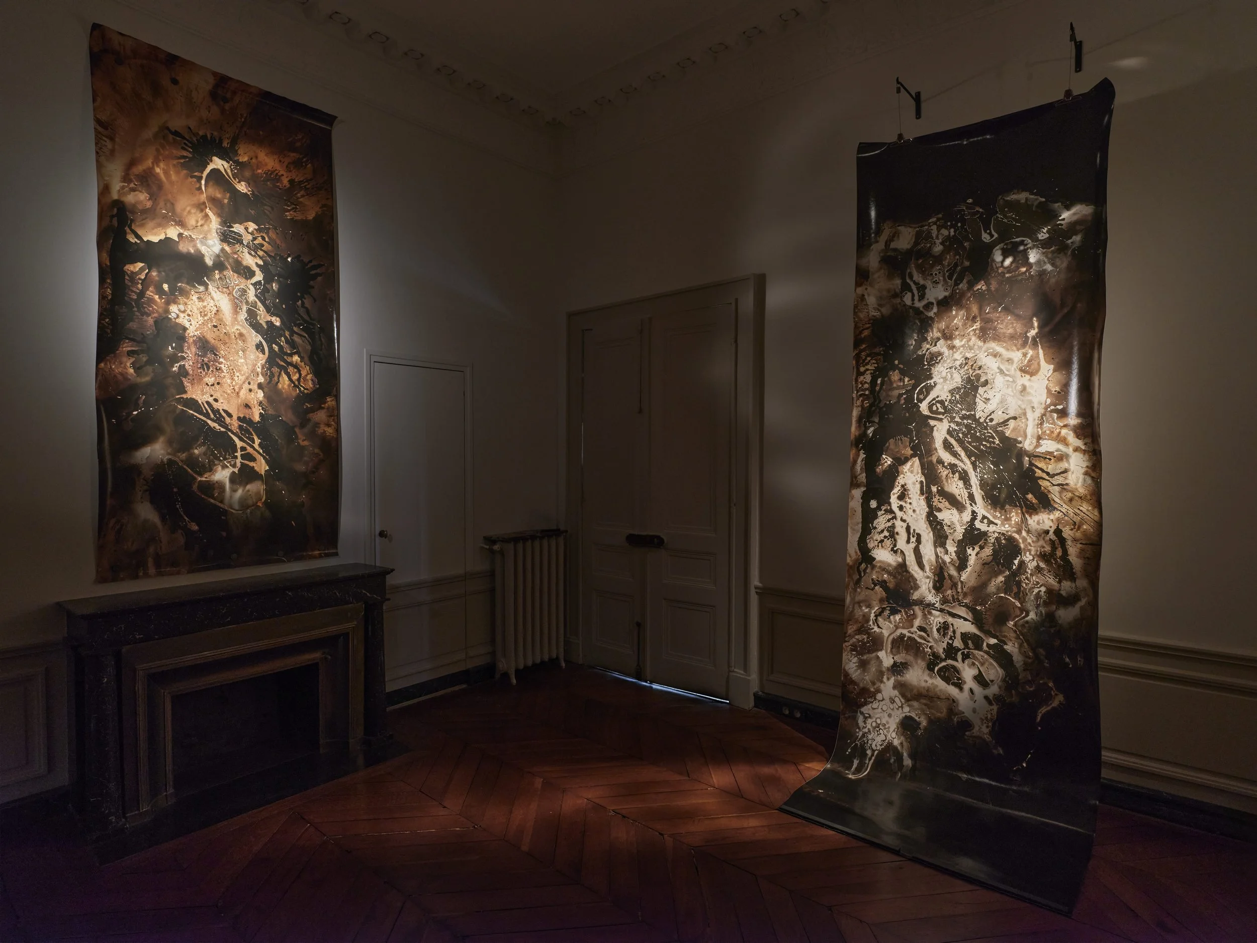 Fanny Béguély, ARBA, DÂK ARBA, 2019, dimensions variables, Vue d'installation de l'exposition "Ce qui fait trace sans faire de bruit" ©Objets pointus, courtesy Fondation LAccolade