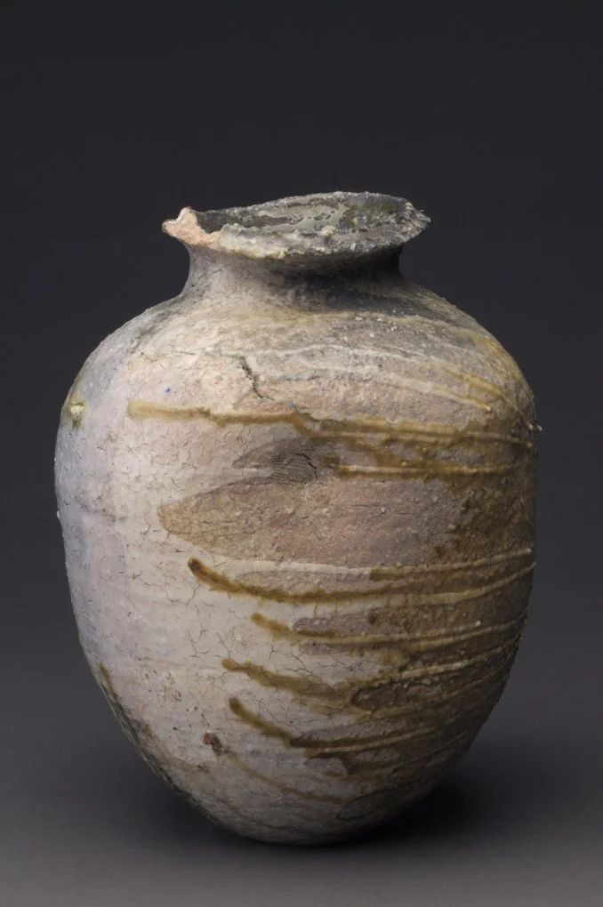 Sinha Antra Shigaraki Pot 17inches high Fired in Gas and Anagama Fired Shigaraki Clay.jpg