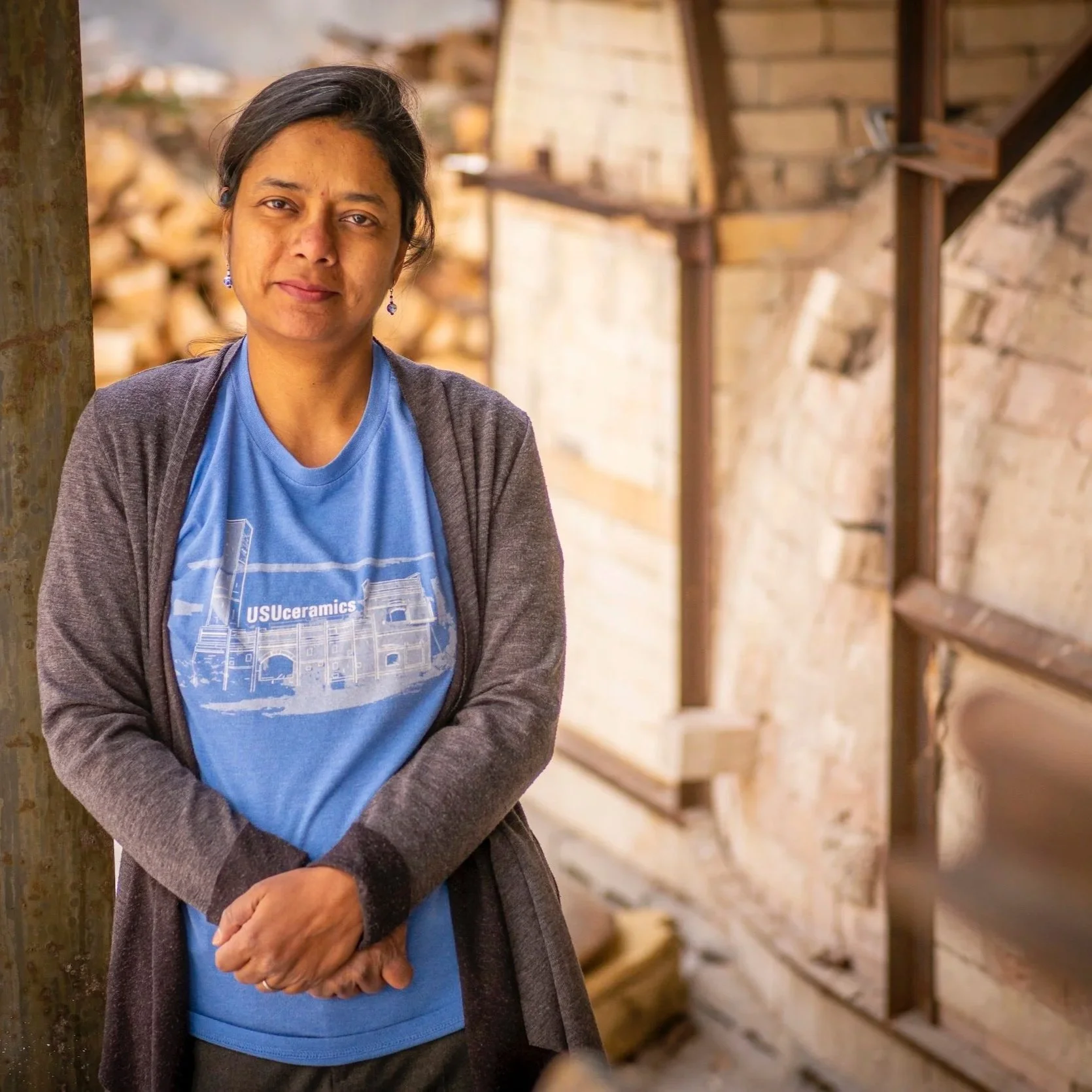 Antra+Sinha+at+USU+kiln.jpg