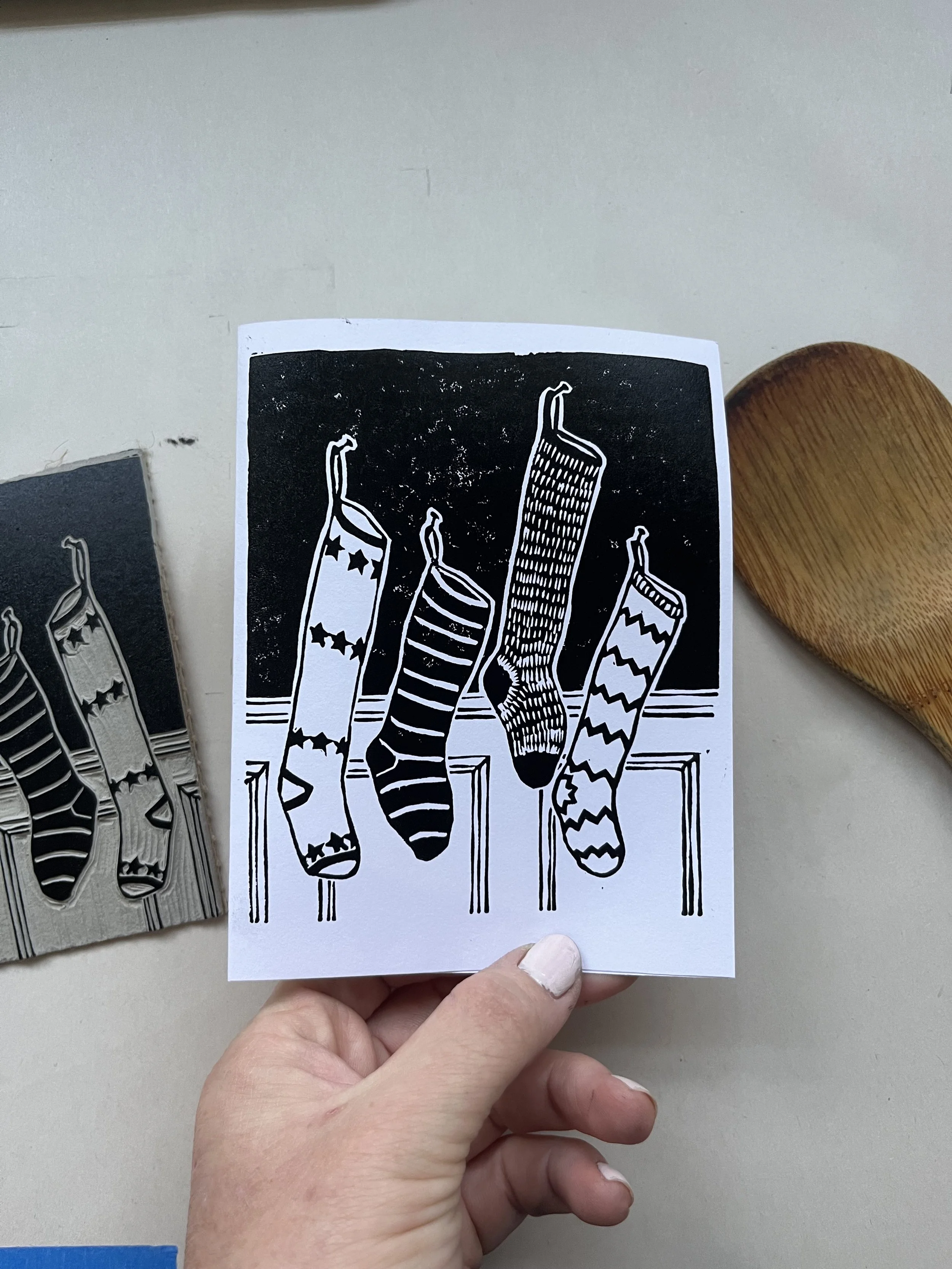 Stockings Card Pack - 4 Count