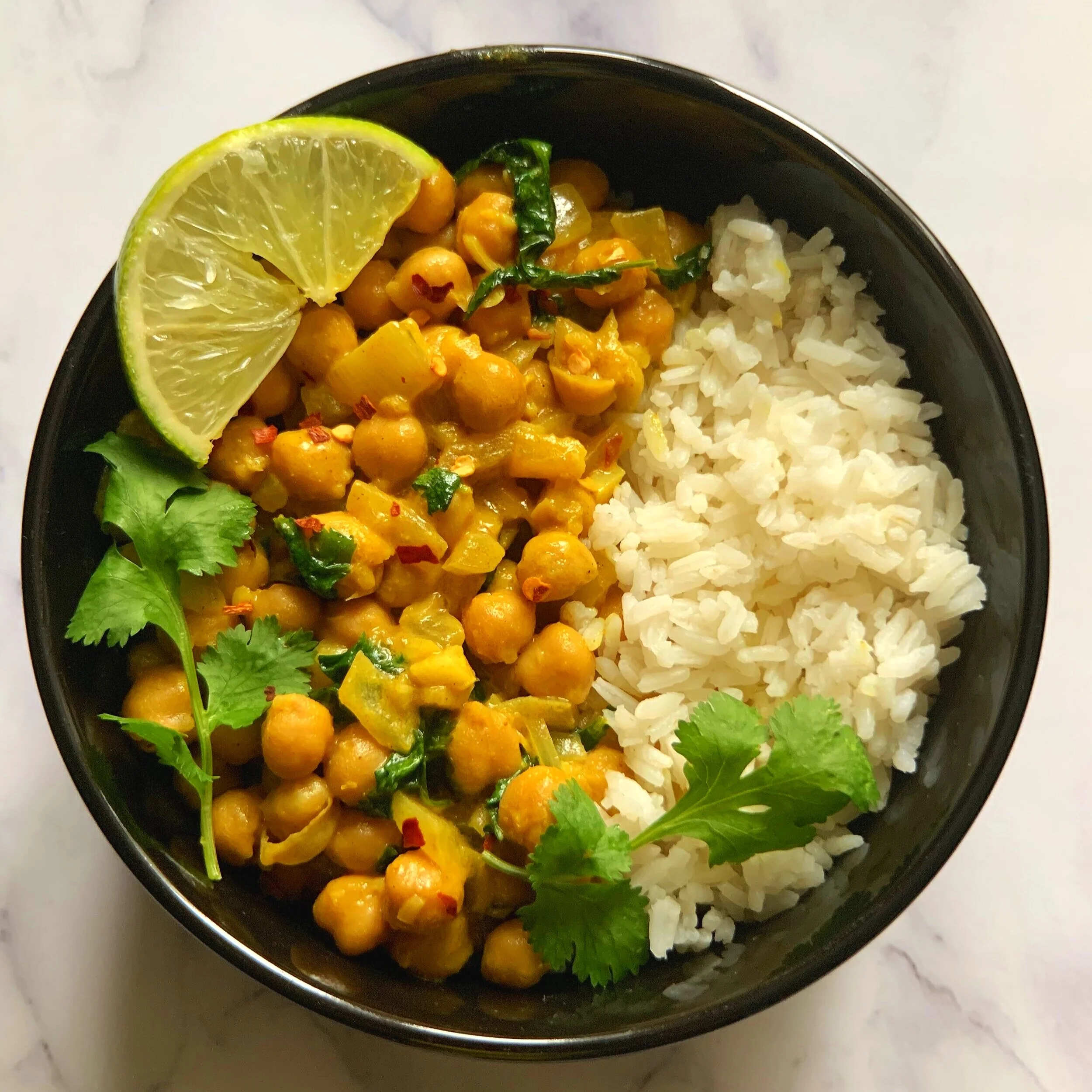 Cilantro Lime Chickpeas