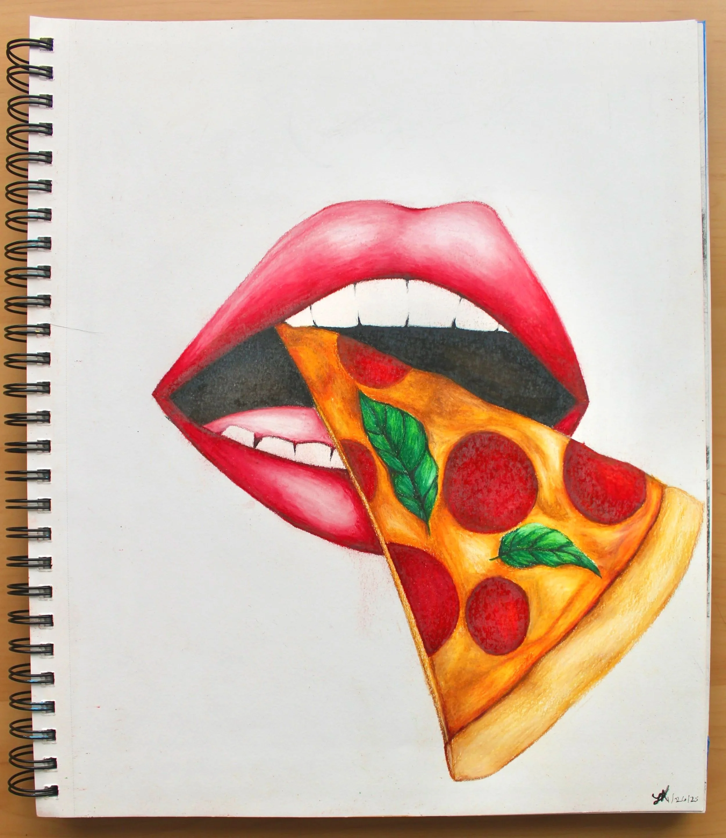 "Pizza Break"

2025

Colored pencils on sketch pad

11x14