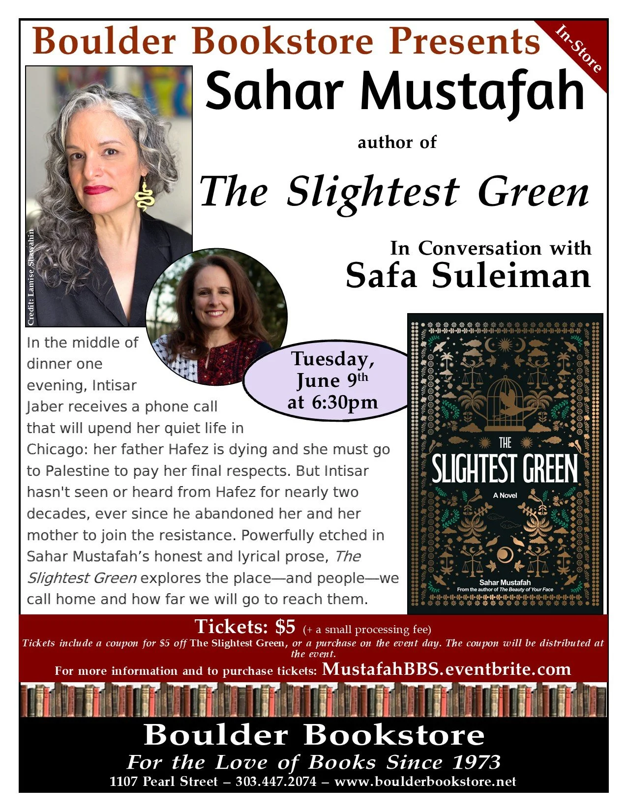 Boulder Bookstore Reading & Signing