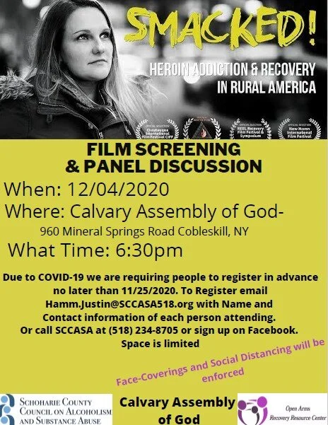 Screening and Panel Discussion of the film Smacked: Heroin Addiction and Recovery in Rural America