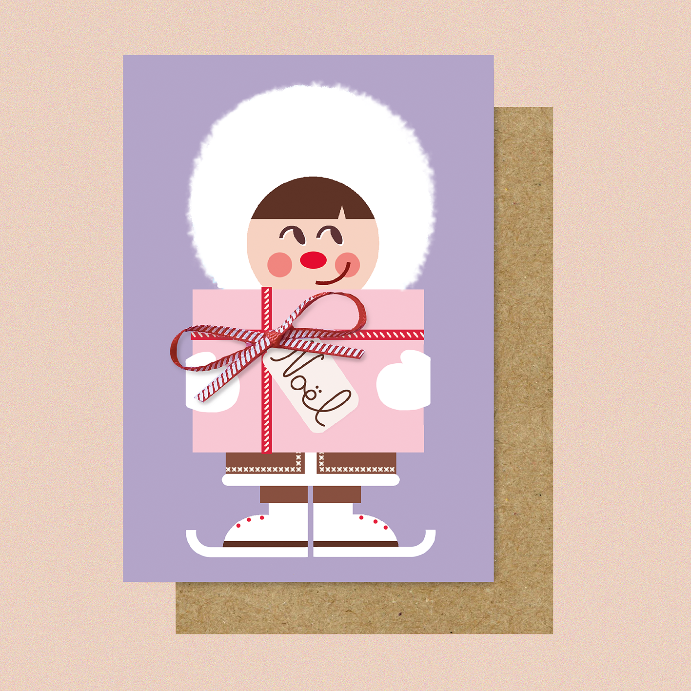ESKIMO-HO-HO  CHRISTMAS -  CARDS