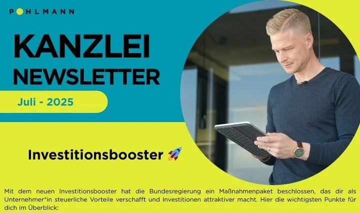 📩 Unser erster Kanzlei-Newsletter ist da!
Juli 2025 &ndash; digital, direkt und auf den Punkt.

Ab sofort halten wir unsere laufenden Buchhaltungsmandate monatlich &uuml;ber unsere WhatsApp-Gruppen auf dem Laufenden &ndash; mit unserem neuen Kanzlei