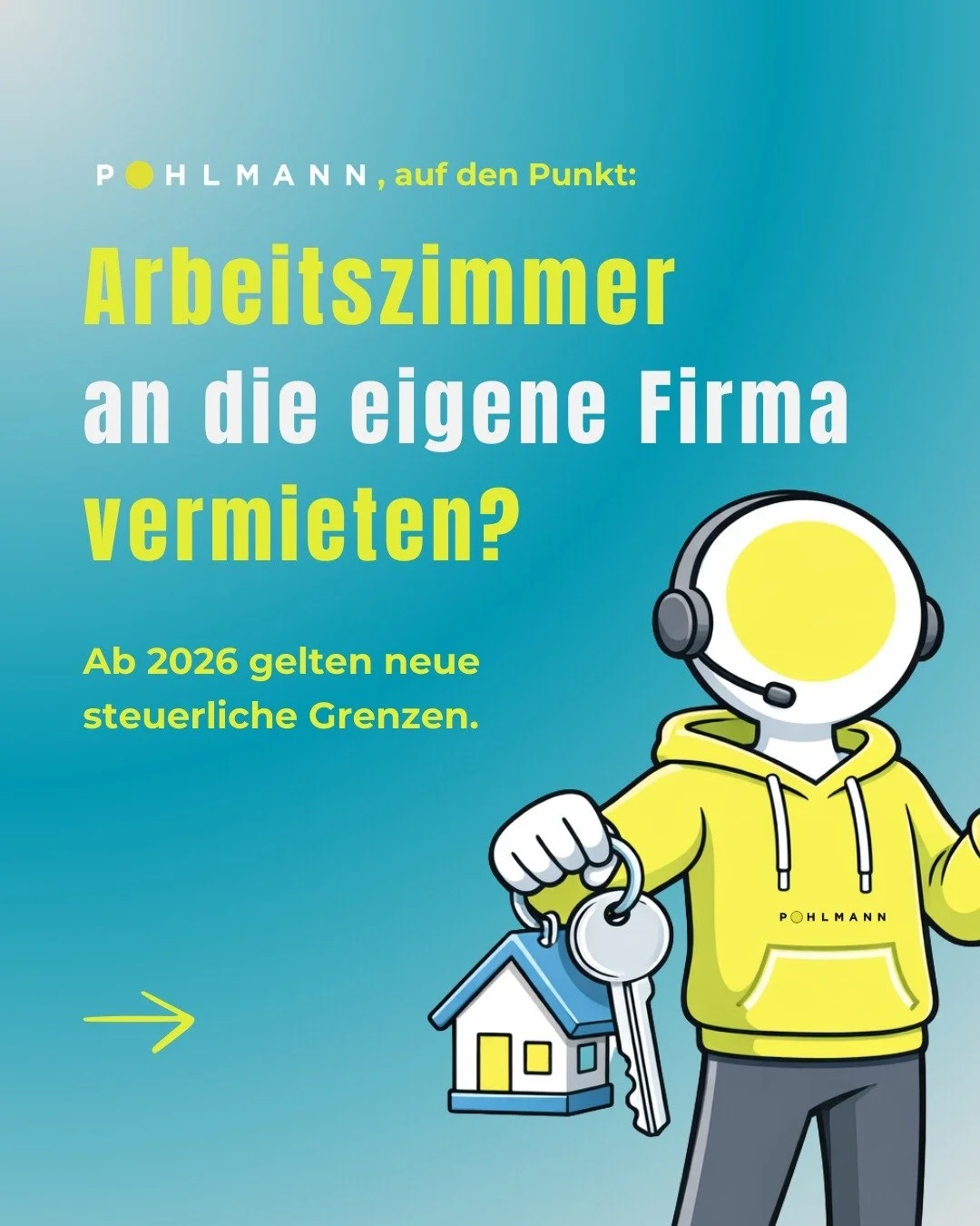 Neue Grenzen ab 2026:

Die Vermietung eines Arbeitszimmers an die eigene GmbH kann k&uuml;nftig unter bestimmten Voraussetzungen einfacher gestaltet werden, wodurch sich in einigen F&auml;llen eine Betriebsaufspaltung vermeiden l&auml;sst.

👉 Voraus