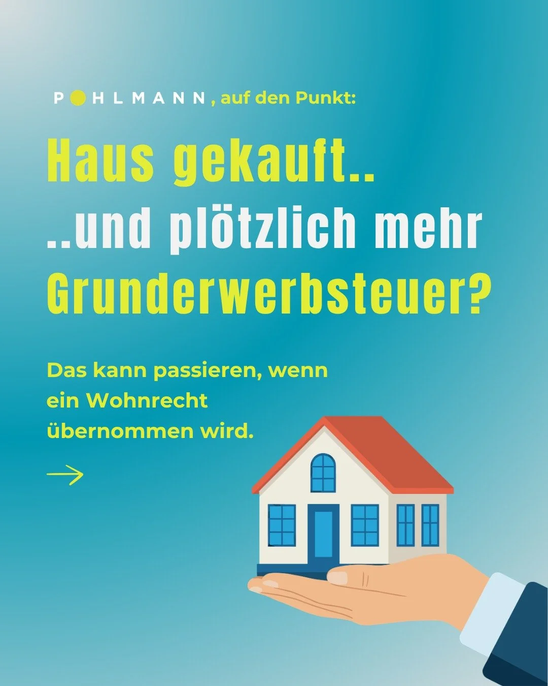 Beim Immobilienkauf denken viele nur an den Kaufpreis.. dabei kann auch ein &uuml;bernommenes Wohnrecht die Grunderwerbsteuer erh&ouml;hen.

Denn: Wird ein solches Recht &uuml;bernommen, z&auml;hlt es steuerlich als zus&auml;tzliche Gegenleistung. De