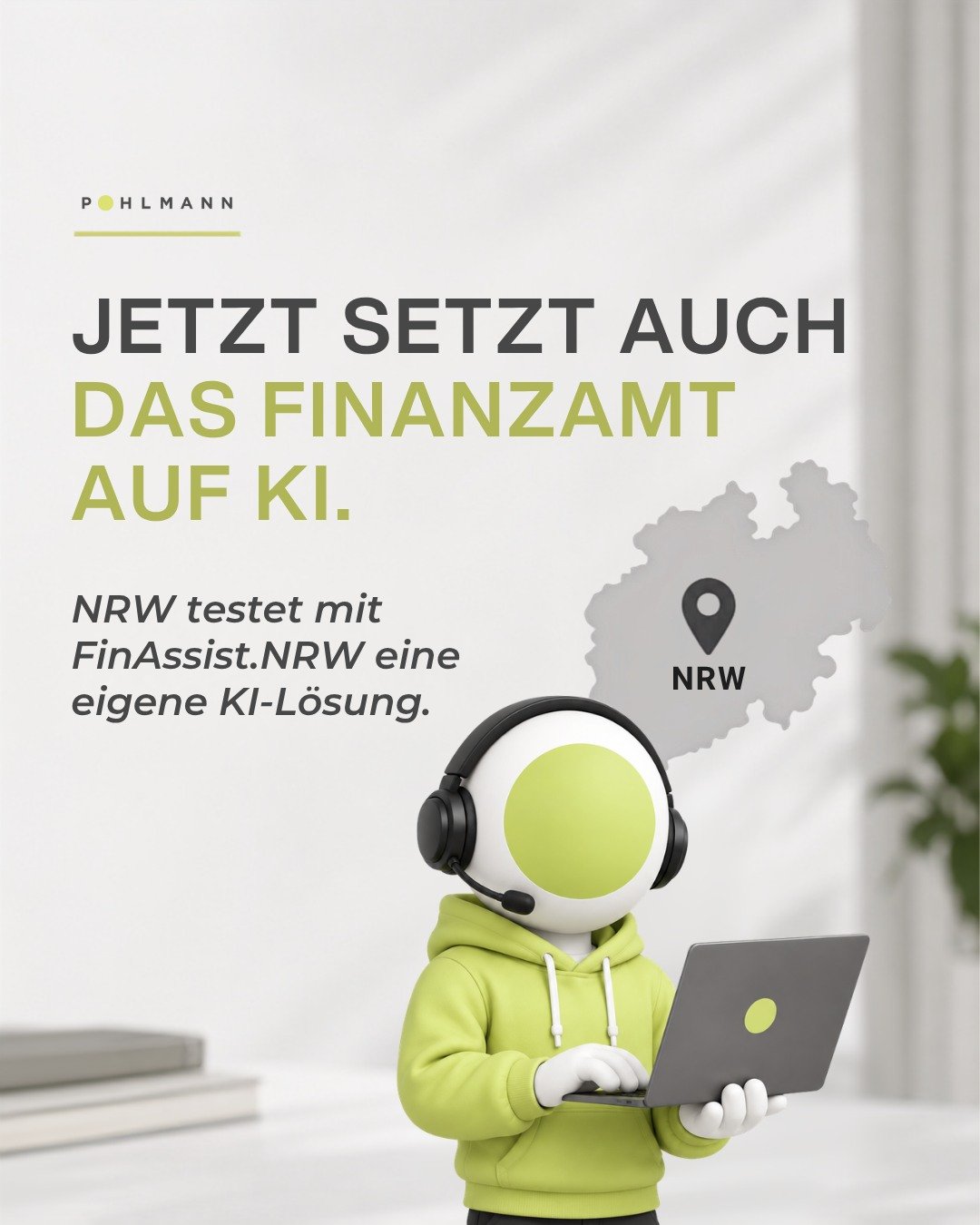 Jetzt setzt auch die Finanzverwaltung NRW auf eine eigene KI. 👀

Mit FinAssist.NRW wird aktuell in drei Finanz&auml;mtern und im Finanzministerium getestet, wie KI den Arbeitsalltag unterst&uuml;tzen kann, z. B. beim Zusammenfassen von Dokumenten, b