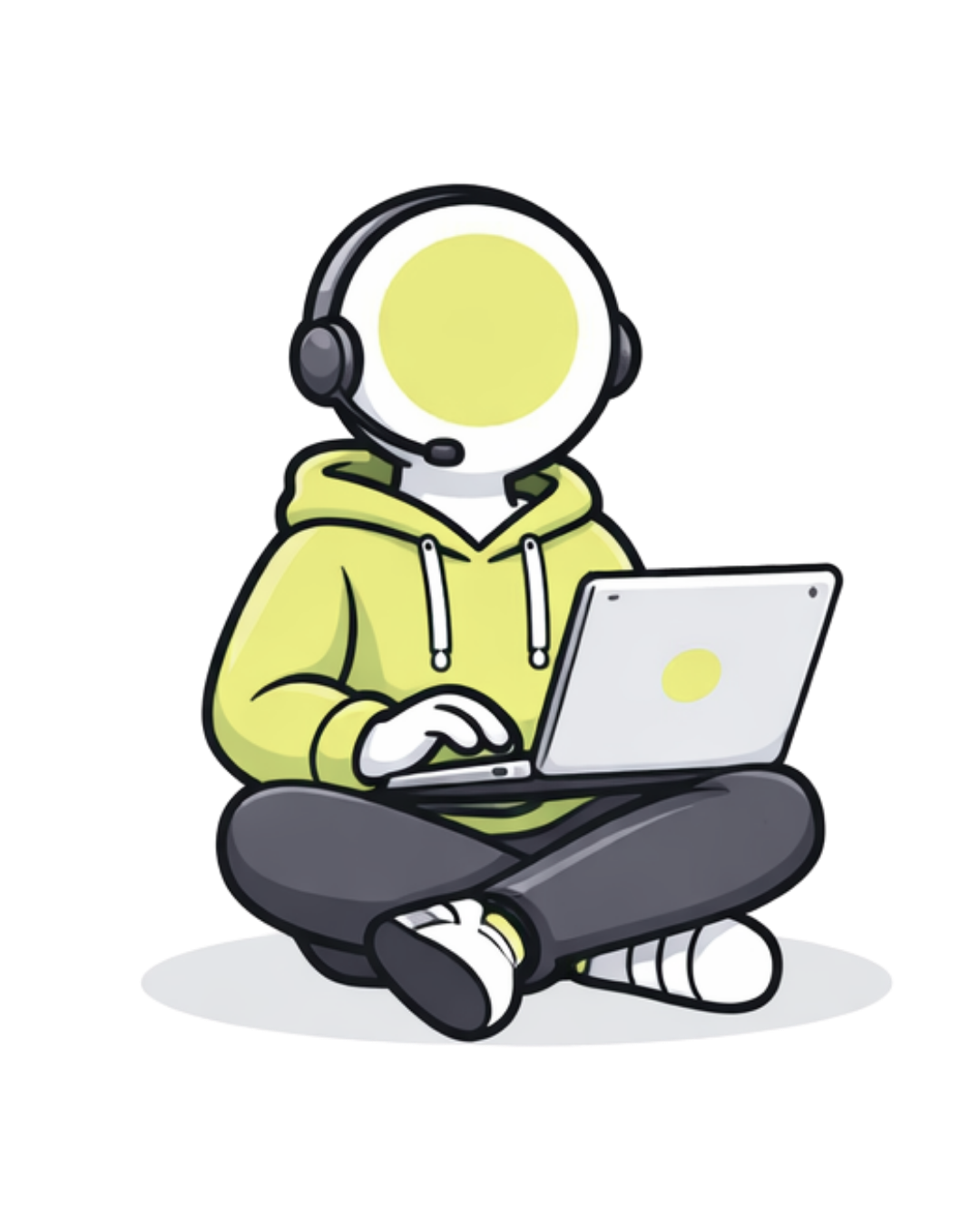 Illustration eines digitalen Steuerassistenten für die digitale Zusammenarbeit mit Unternehmen.