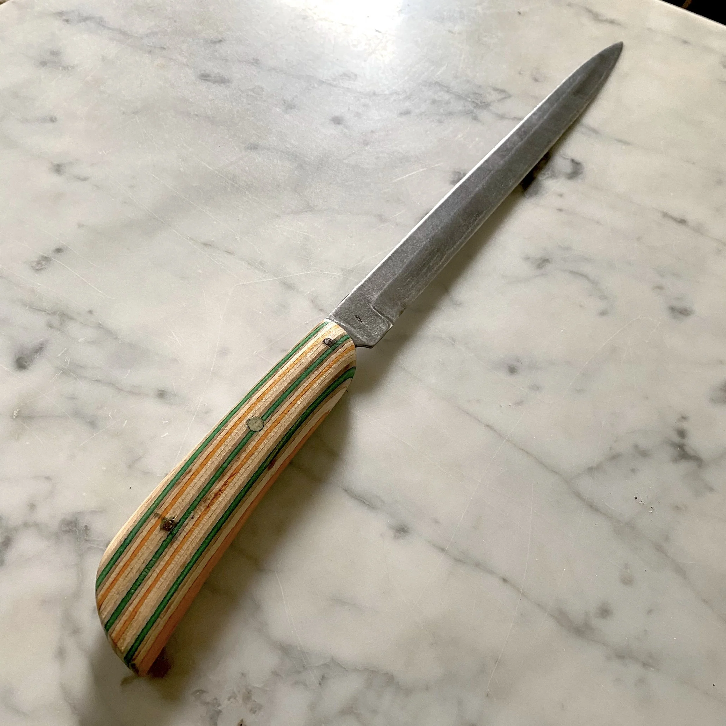 11" Long Recycled Skateboard Knife