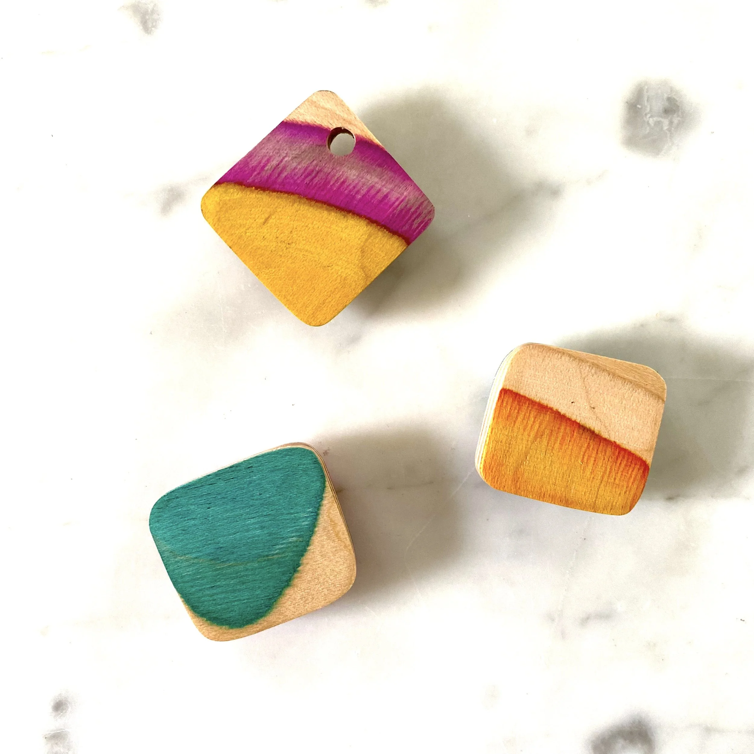 Recycled Skateboard Magnets - 3 Pack