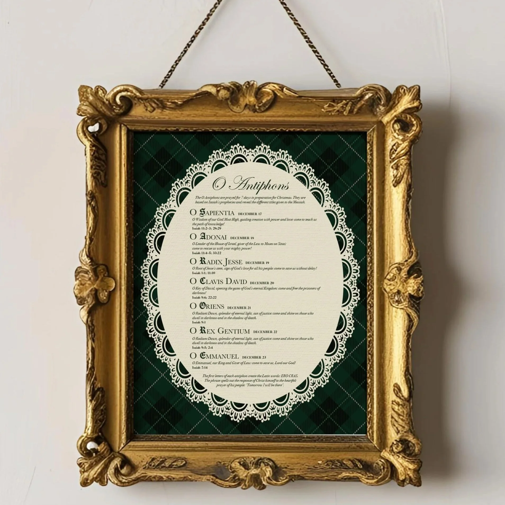O Antiphons of Advent Print