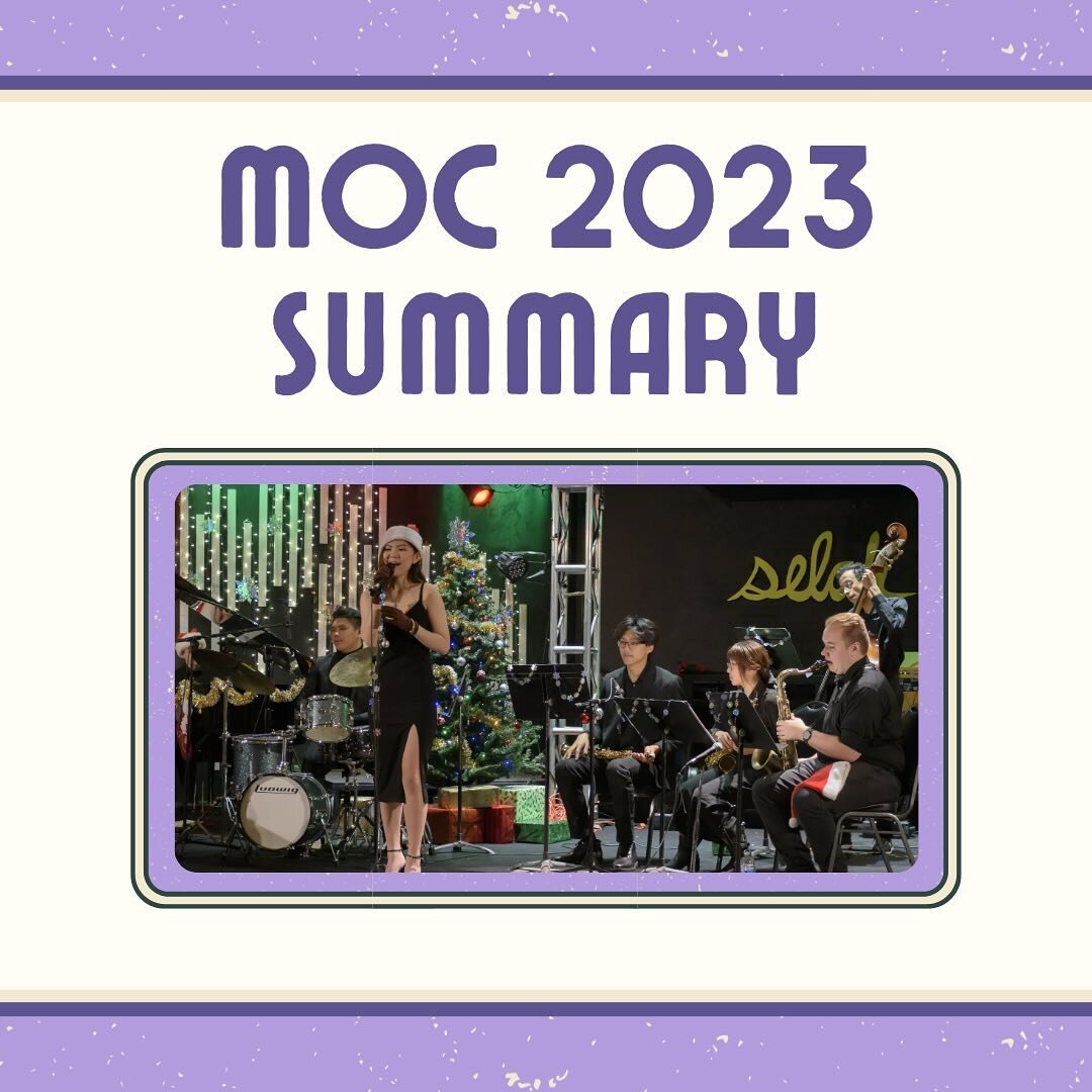 In case you missed our MOC 2023 Concert, here are a few pictures and clips from the concert! Take a look at our YouTube channel to watch the full concert video: https://youtu.be/lZ3_6uyBlcg?si=4Gh-cHiykMw3YrAX