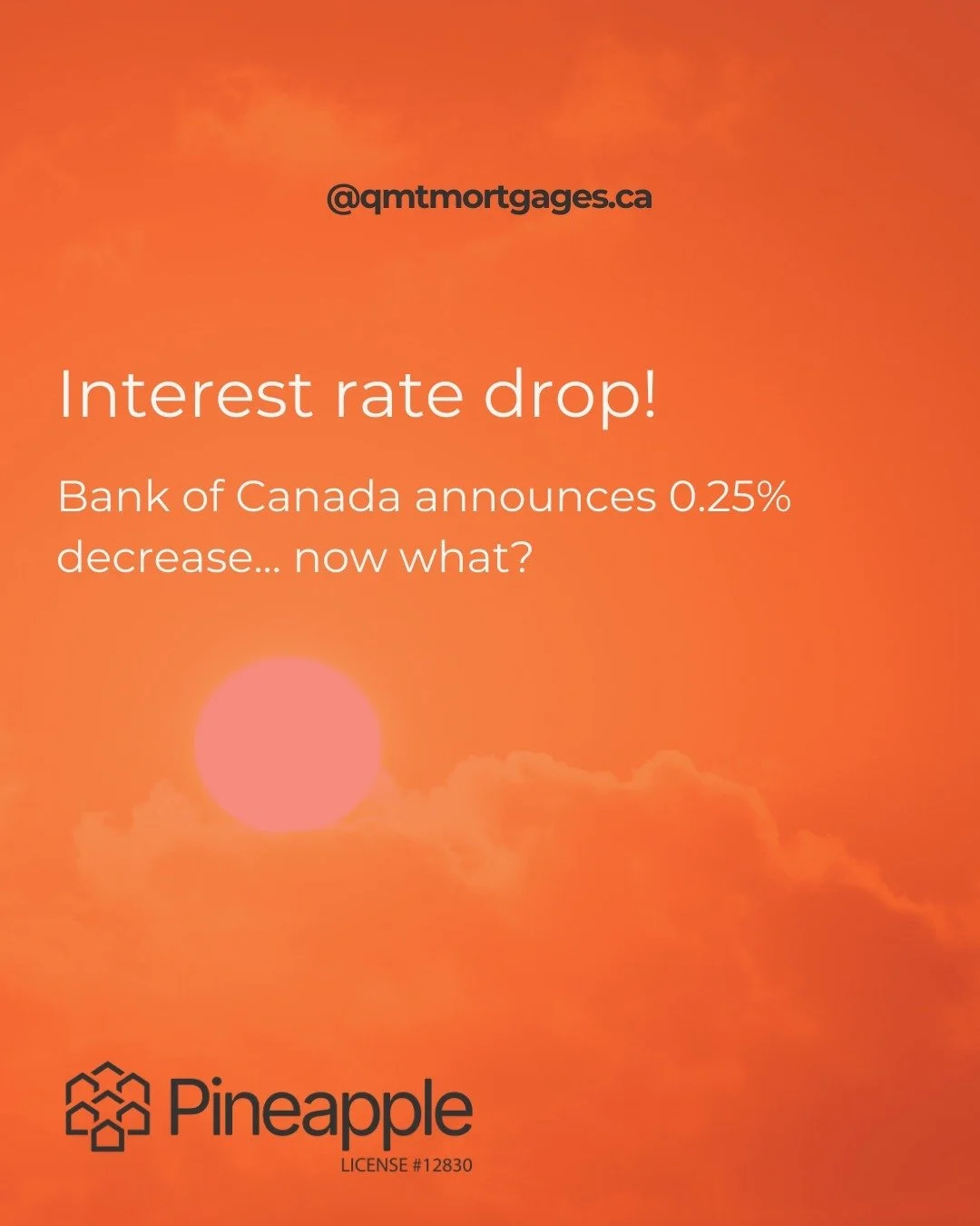 π¨ The Bank of Canada just announced a 0.25% cut to its prime overnight lending rate, bringing it down to 4.75% due to sustained slowing inflation π.
What does this mean for mortgages? If you already have one, you might see lower interest costs πΈ.