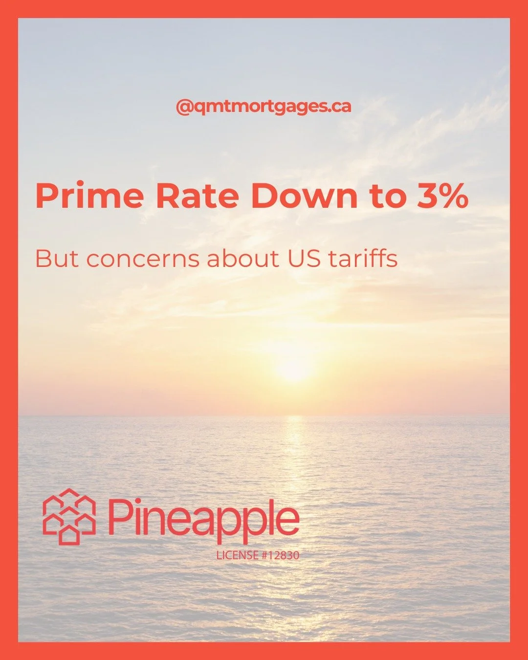 Inflation and tariffs and rates – oh my! π¨π¦π°
The Bank of Canada says inflation is under control, but new U.S. tariff threats are shaking things up. In response, they’ve dropped the prime lending rate by 0.25%, bringing it down to 3.00