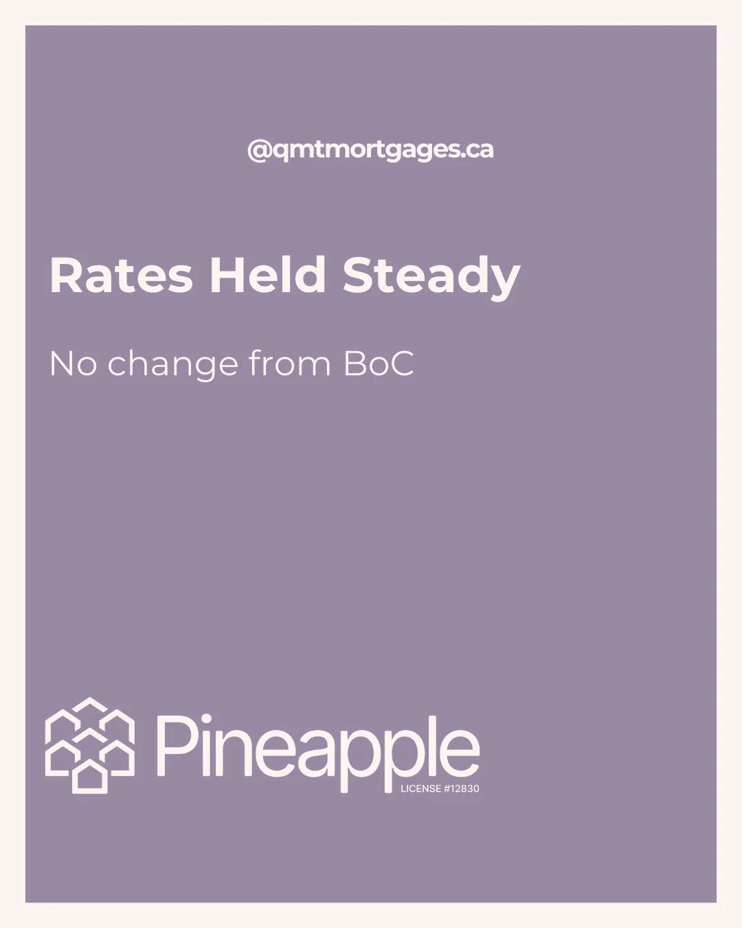 π’ April 16, 2025 - The Bank of Canada maintained its overnight lending rate at 2.75%, pausing after seven consecutive cuts. The Bank is taking a cautious approach in light of the significant economic uncertainties around recent U.S. trade and tariff