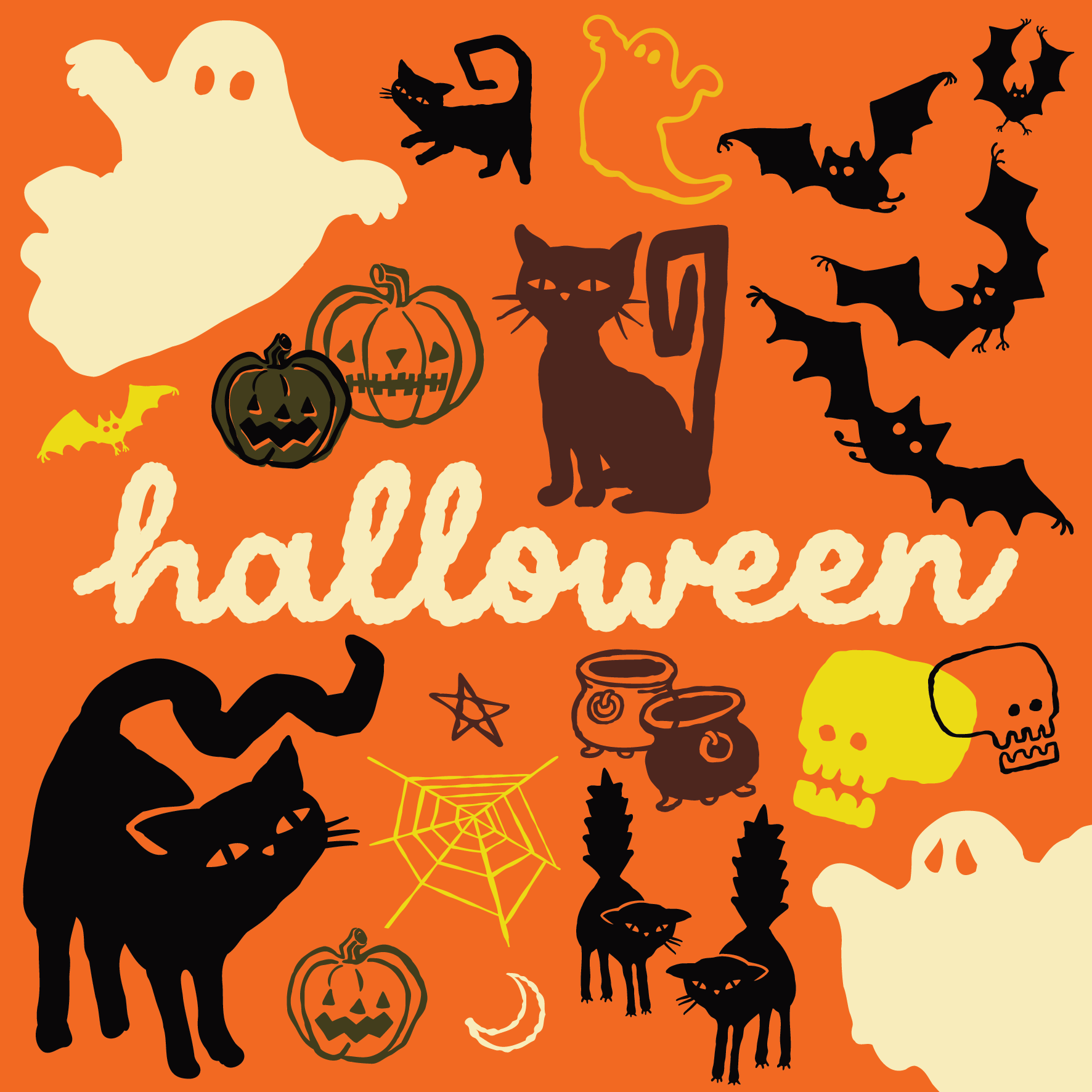 Halloween vector set