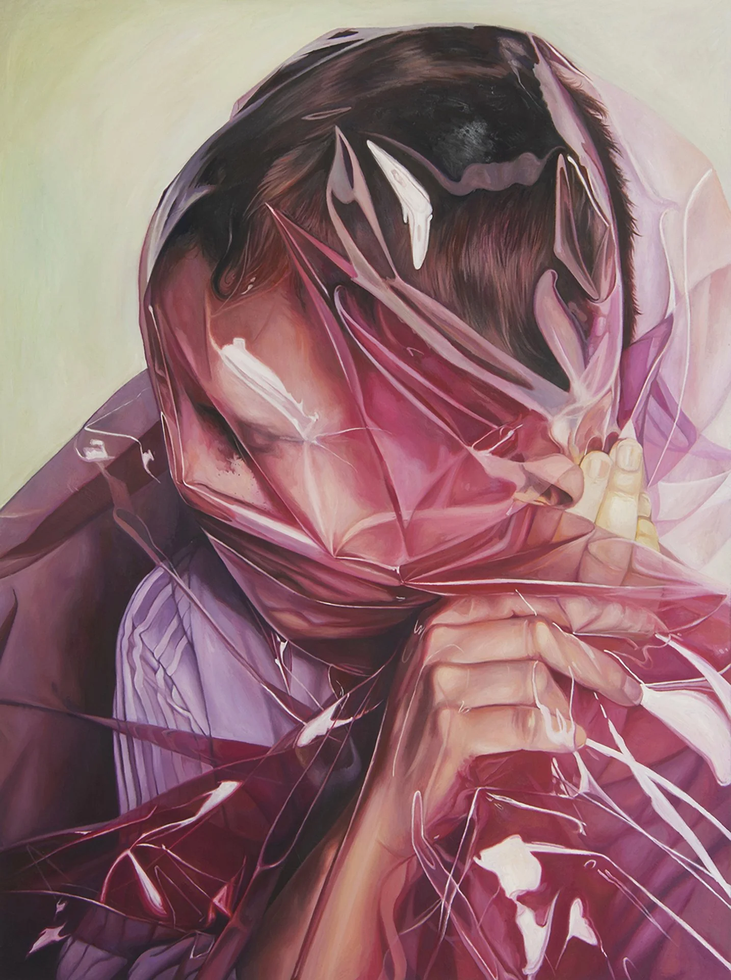 Protection, oil on canvas, 40 x 30 in. 2020