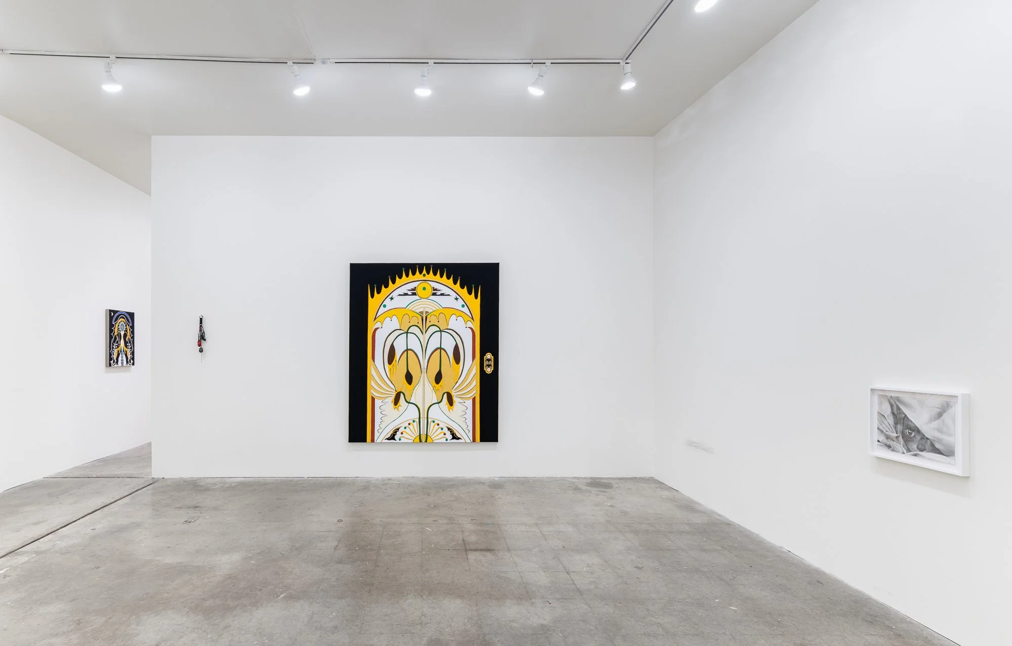 ₍^. .^₎⟆ ~&~ /|\ ^._.^ /|\, 2025, exhibition installation view