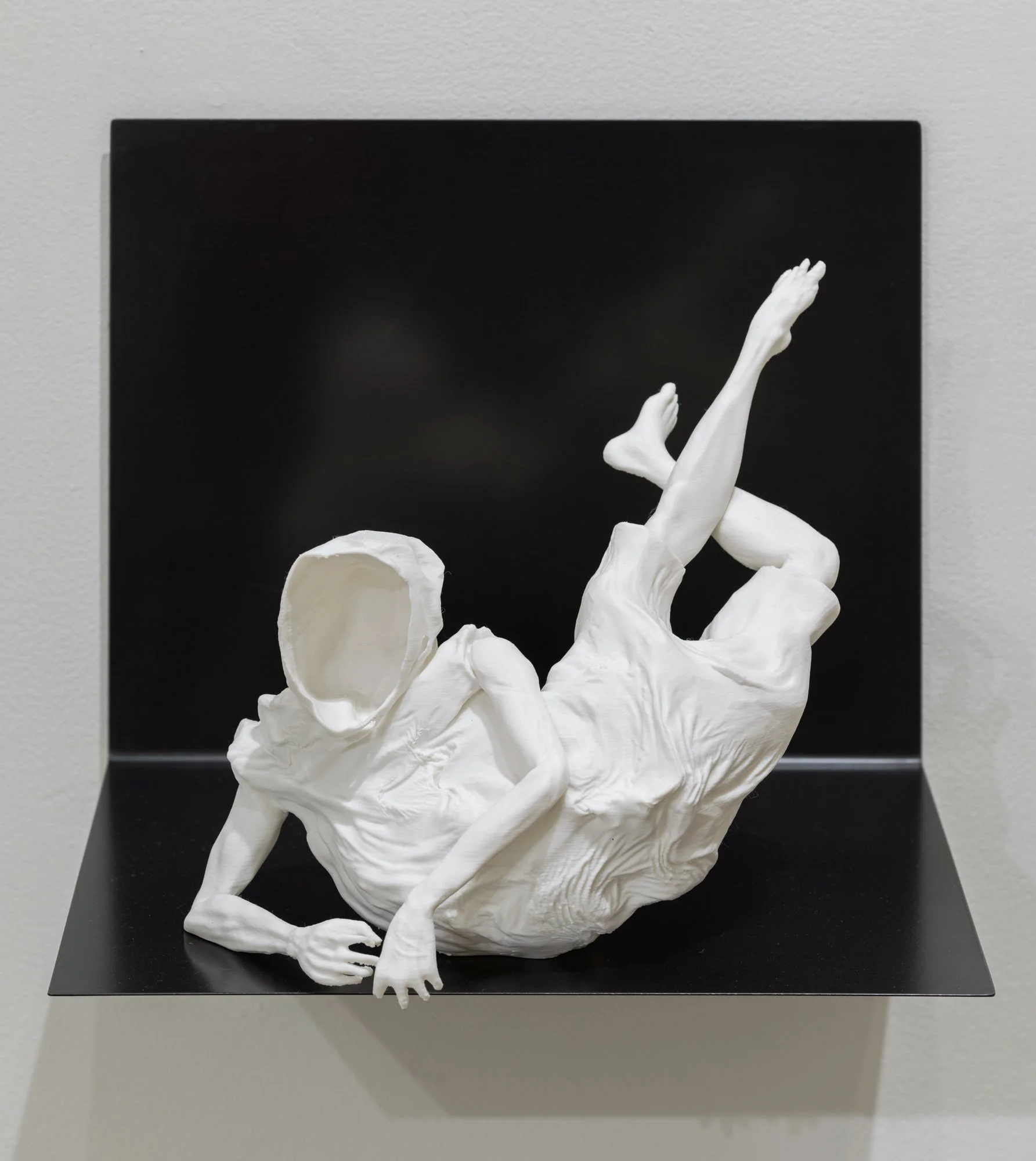 Untitled. 3D print from digitally sculpted model, steel shelf. 3”x7”. 2021