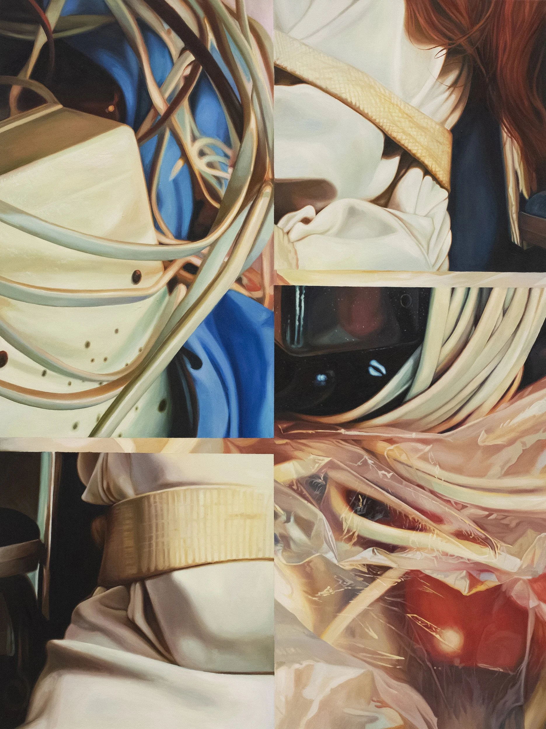 Monitor, oil on canvas, 40 x 30 in. 2025